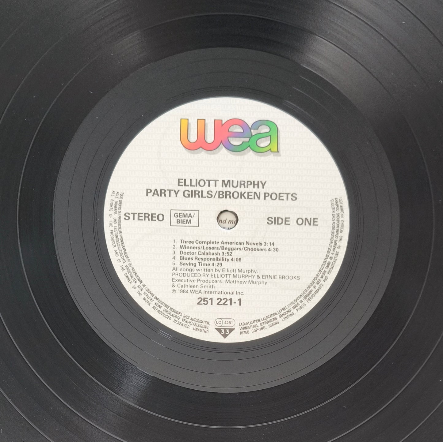 ELLIOTT MURPHY - Party Girls / Broken Poets