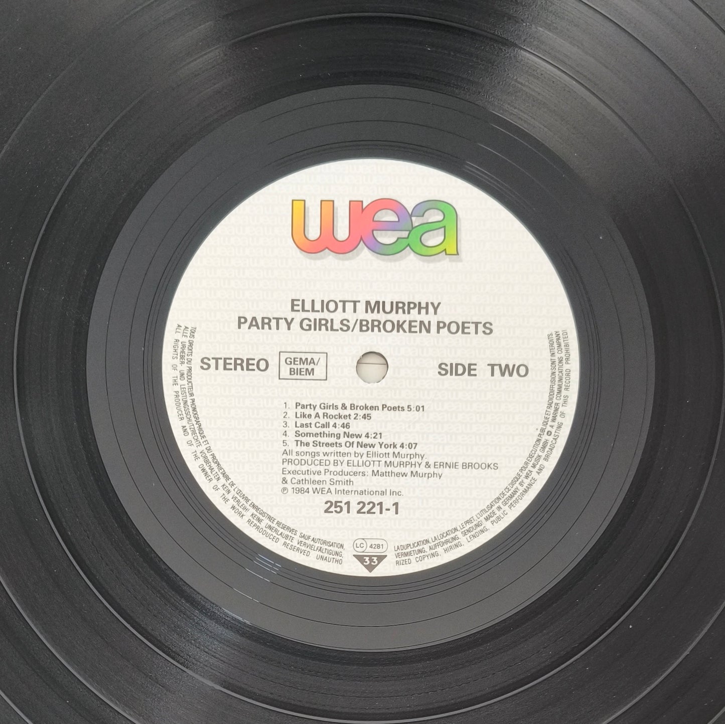 ELLIOTT MURPHY - Party Girls / Broken Poets