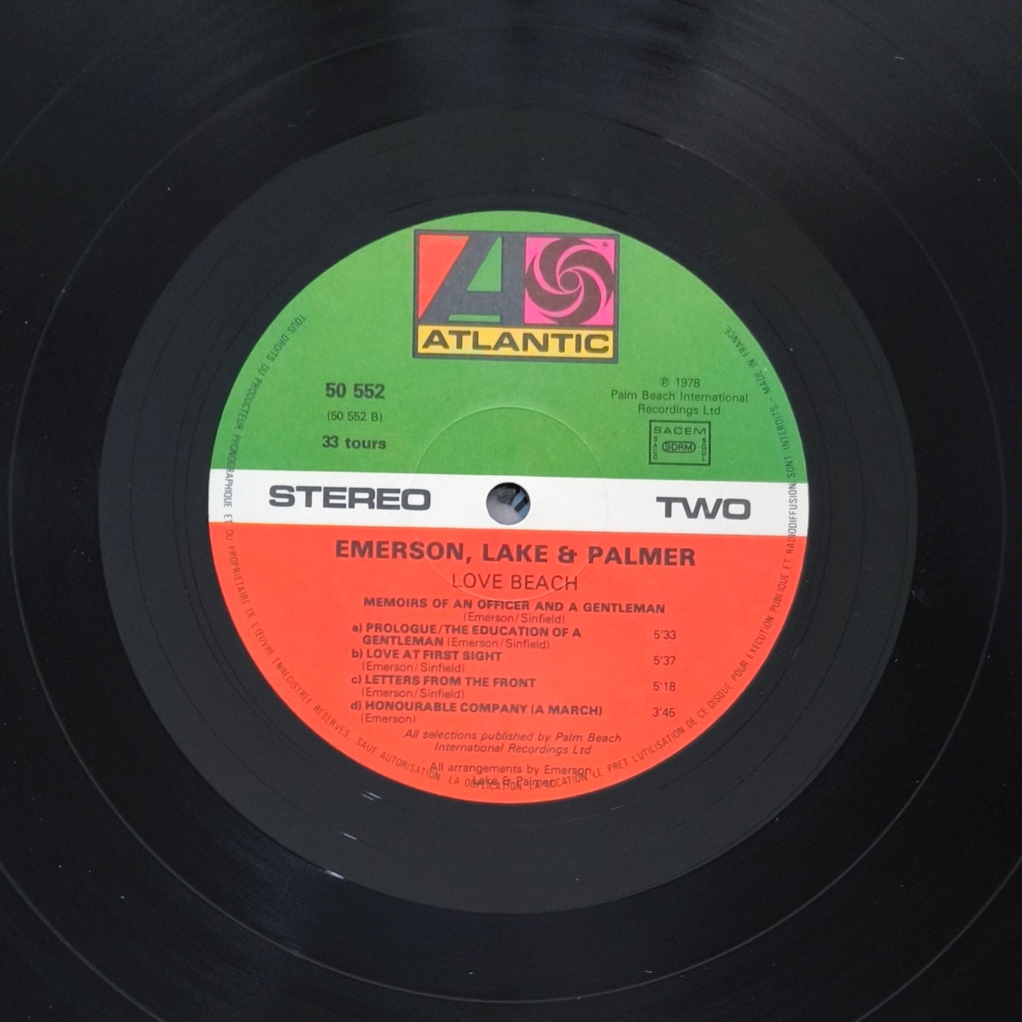 EMERSON, LAKE & PALMER - Love Beach