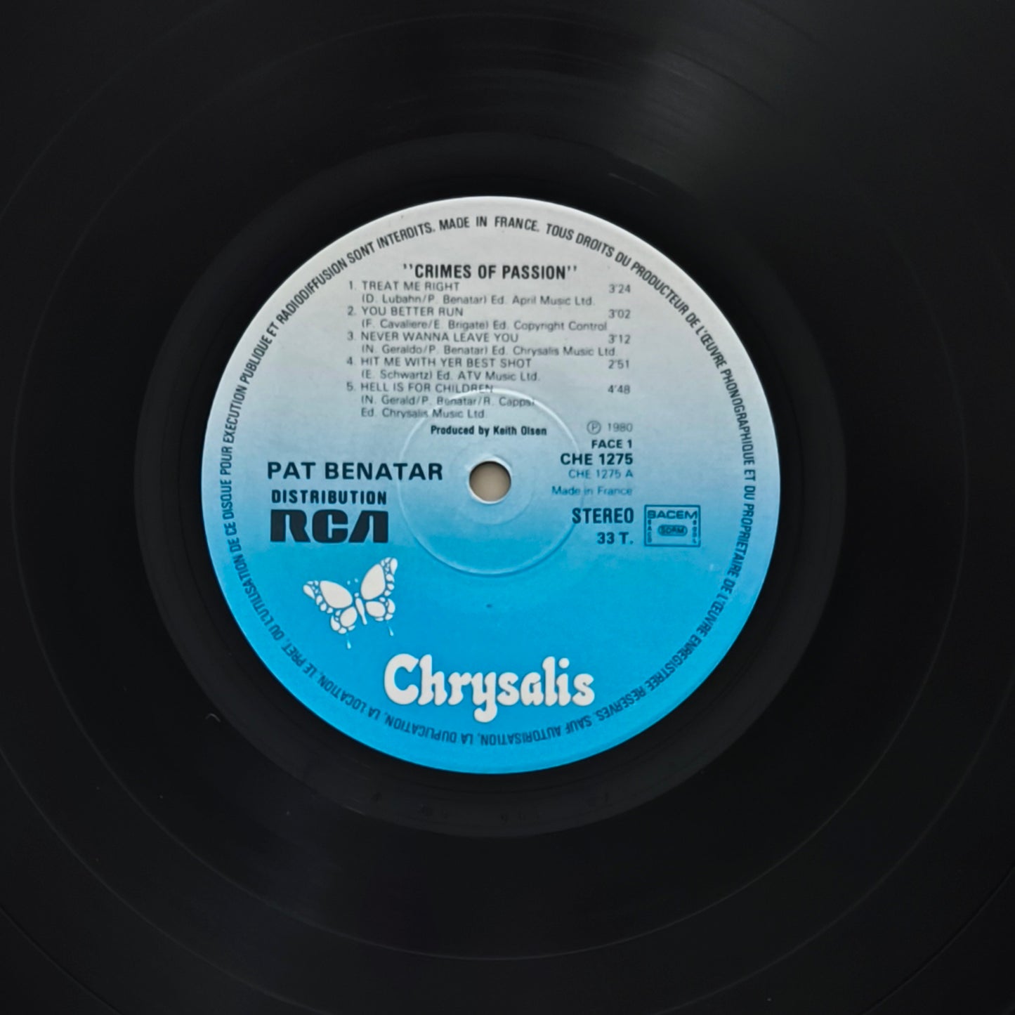 PAT BENATAR - Crimes Of Passion