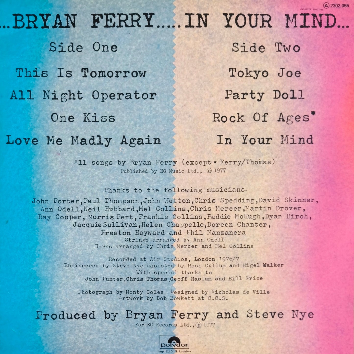 BRYAN FERRY - In Your Mind