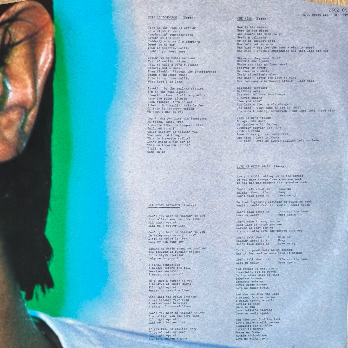 BRYAN FERRY - In Your Mind
