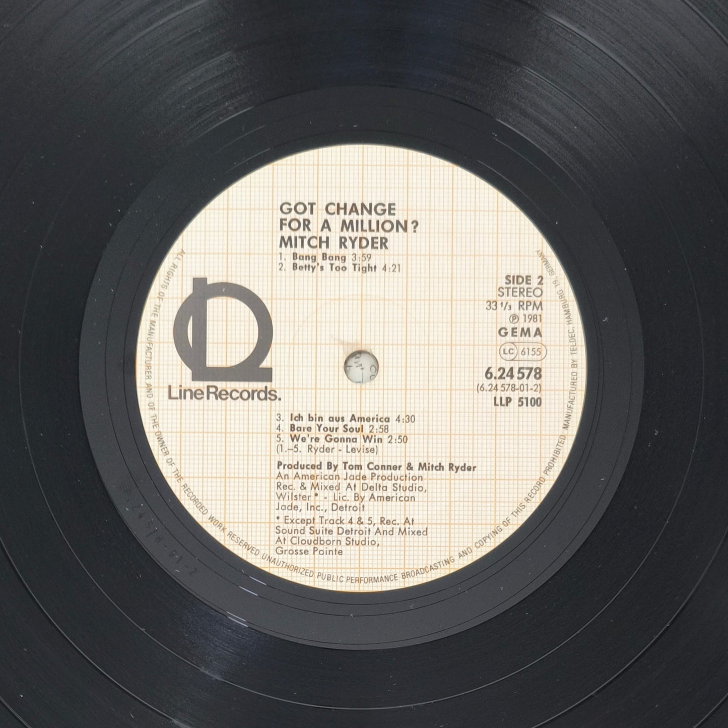 MITCH RYDER - Got Change For A Million?