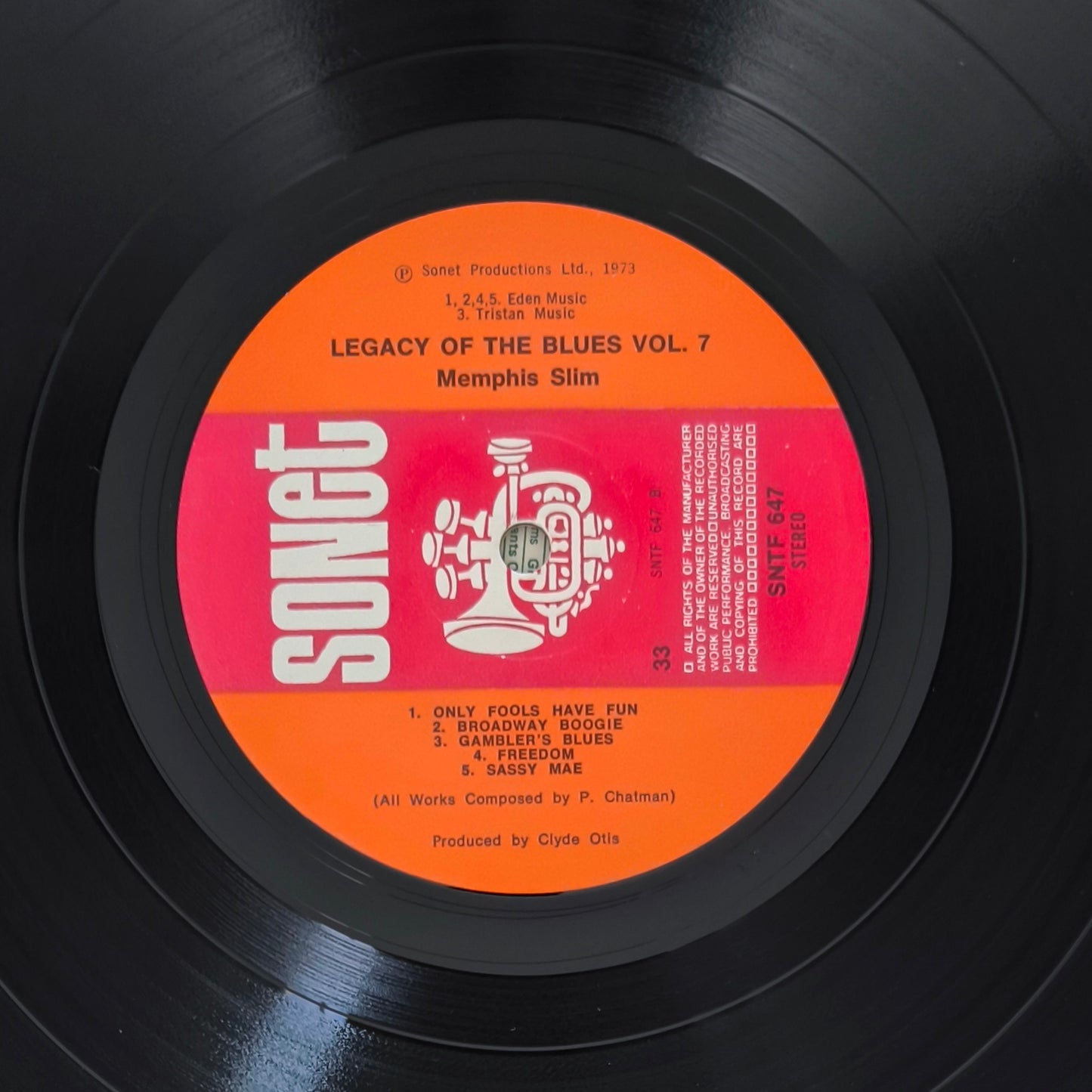 MEMPHIS SLIM - The Legacy Of The Blues Vol. 7