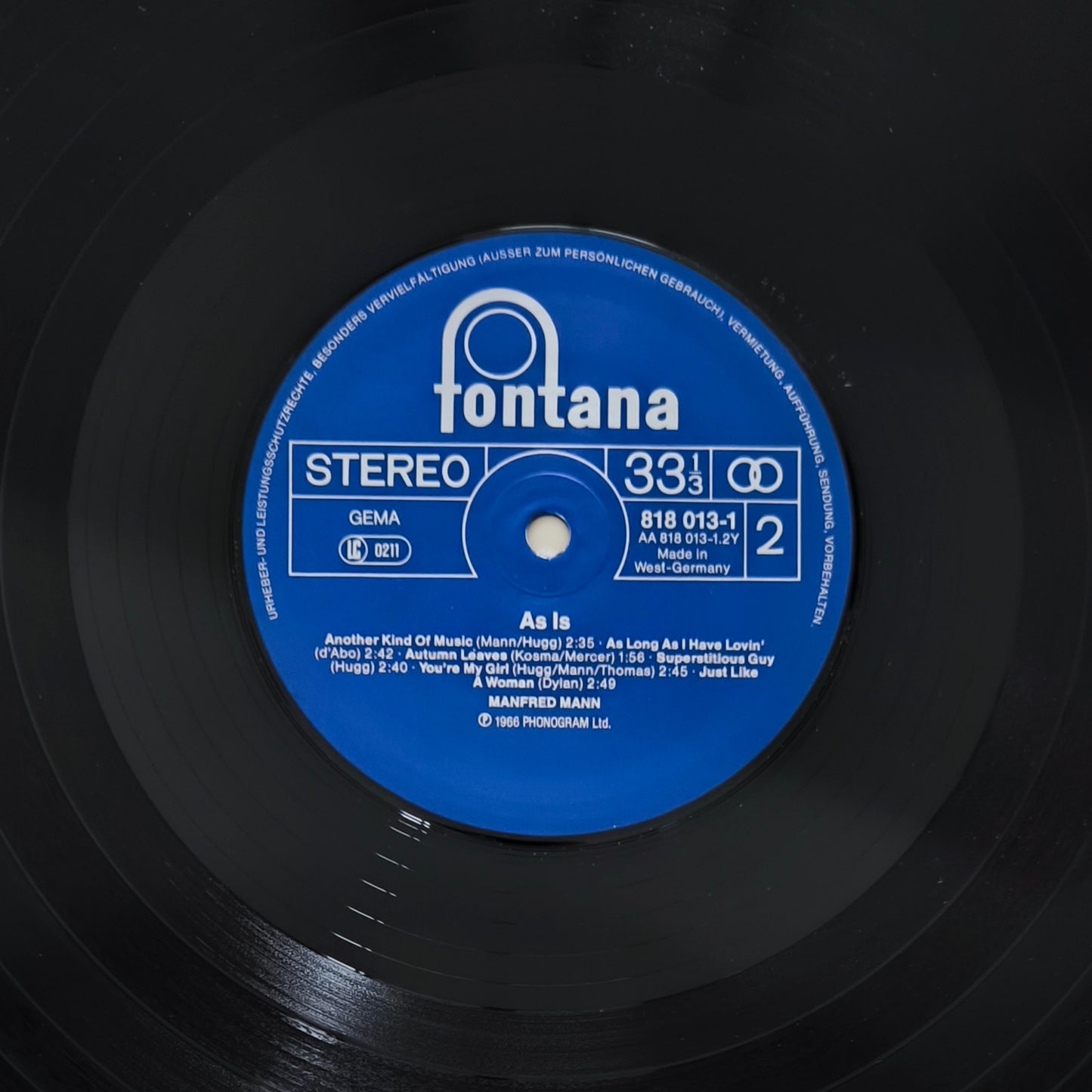 MANFRED MANN - As Is