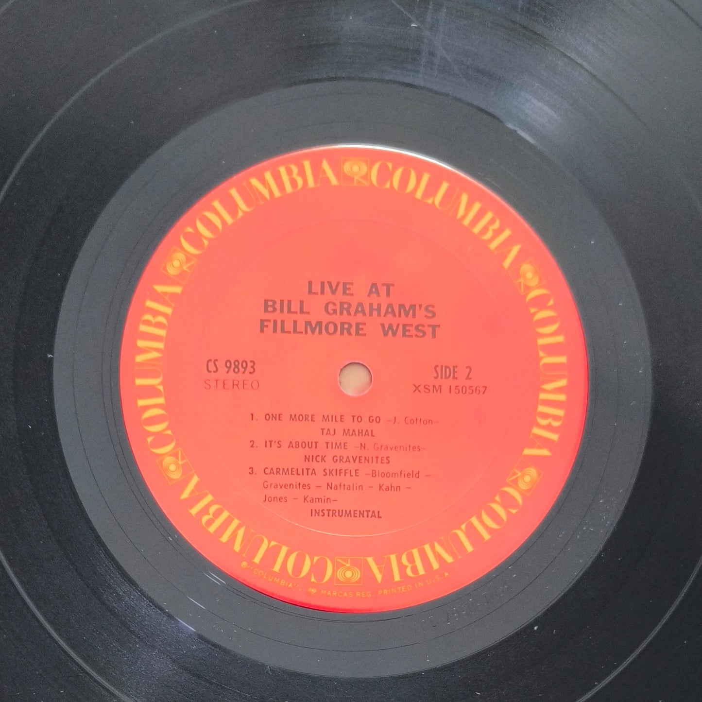 LIVE AT BILL GRAHAM'S FILLMORE WEST