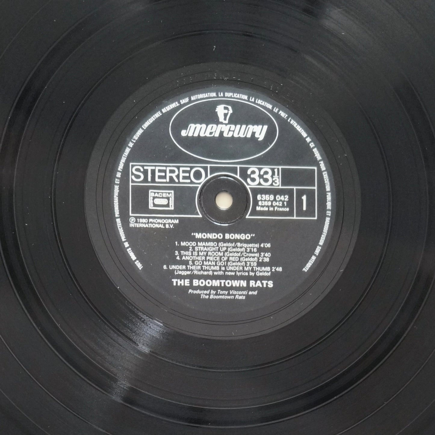 THE BOOMTOWN RATS - Mondo Bongo