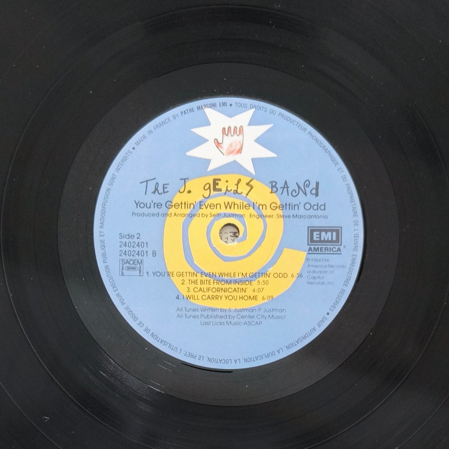 THE J. GEILS BAND - You're Gettin' Even While I'm Gettin' Odd