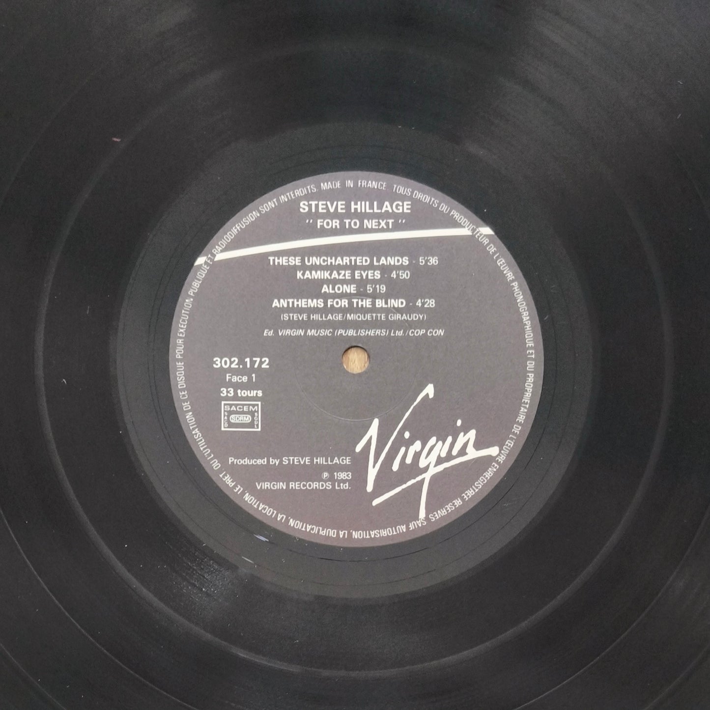 STEVE HILLAGE - For To Next / And Not Or (2 vinyles séparés)