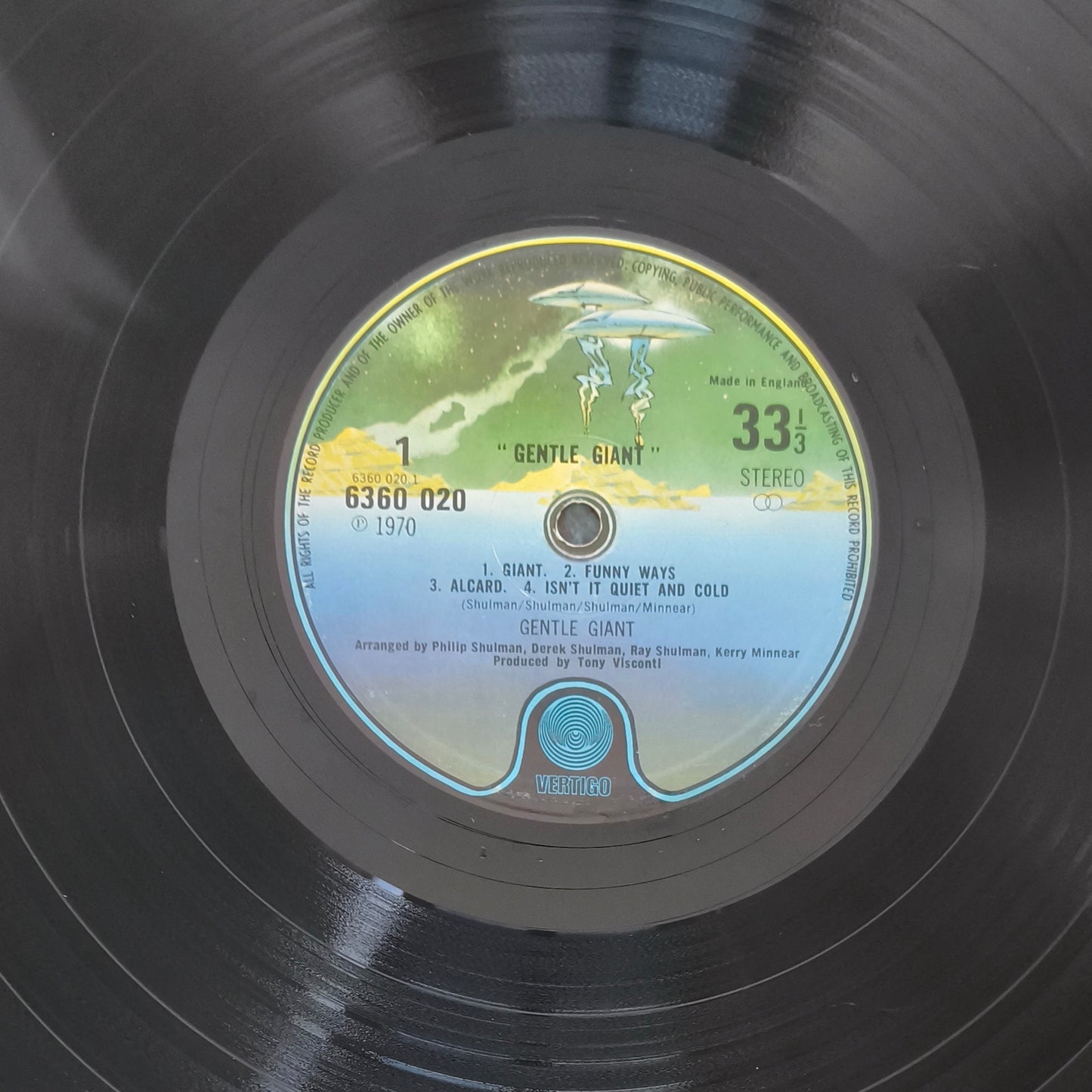 GENTLE GIANT - Gentle Giant (pressage UK 1973)