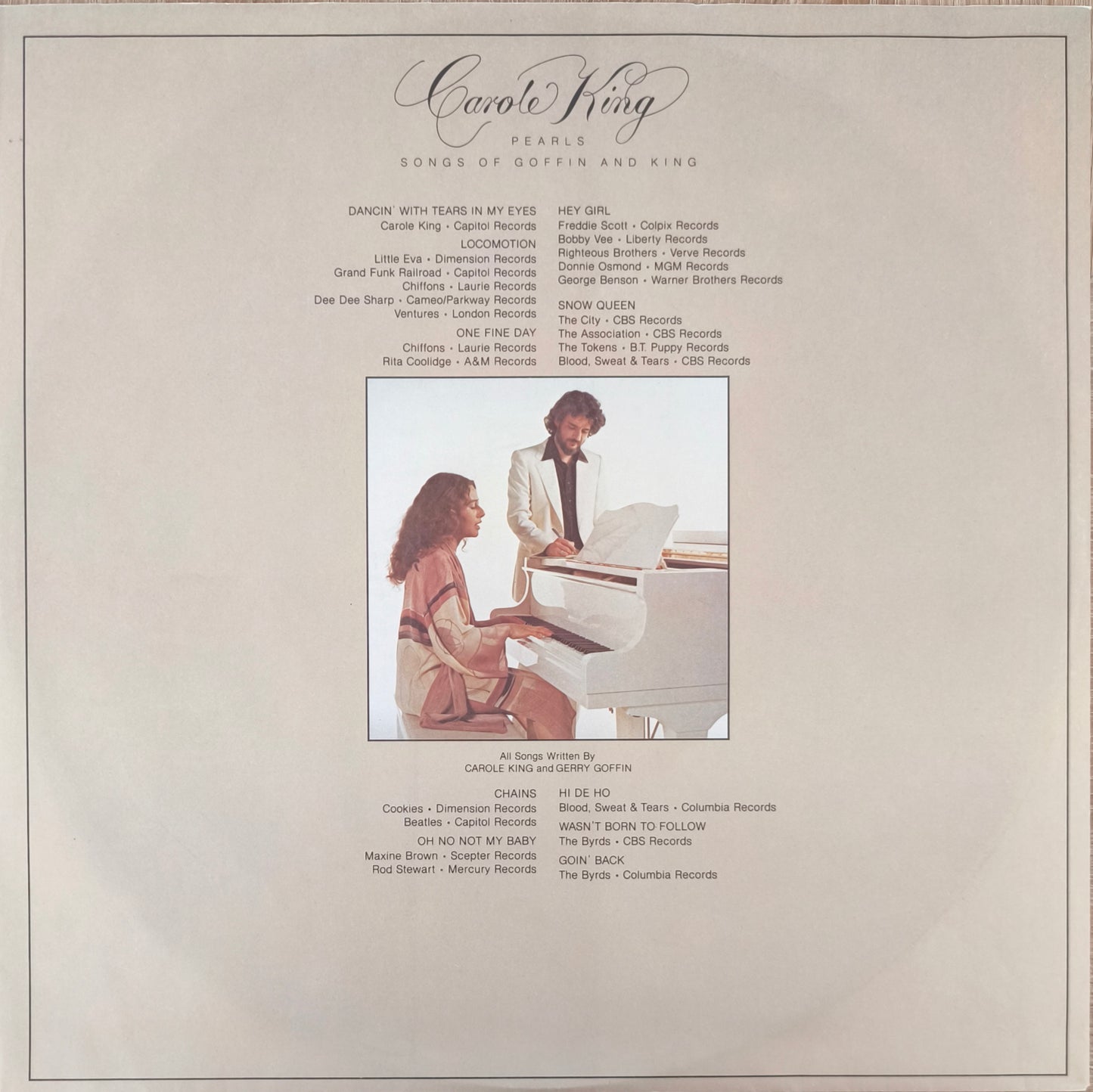 CAROLE KING - Pearls Songs Of Goffin And King