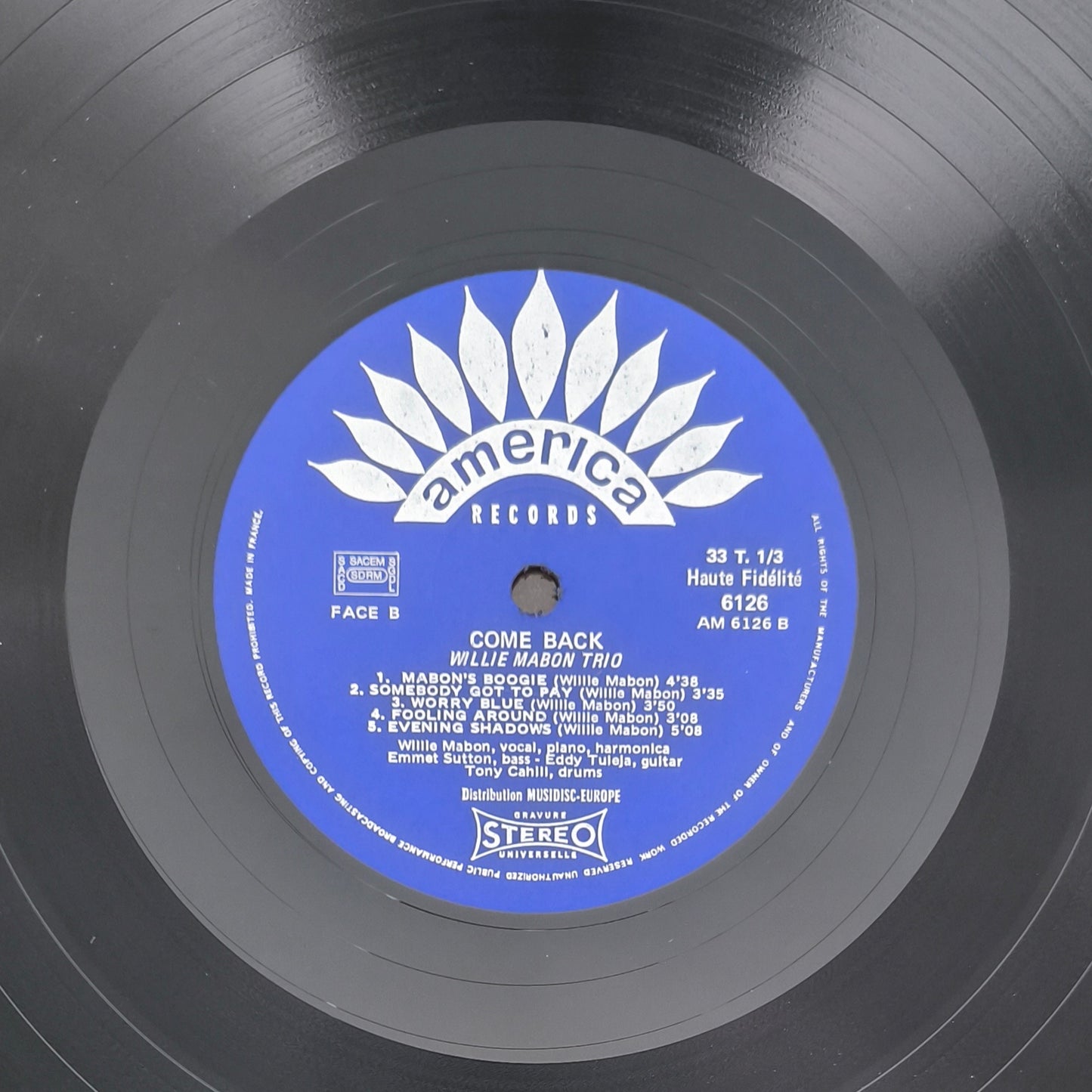 WILLIE MABON - Come Back