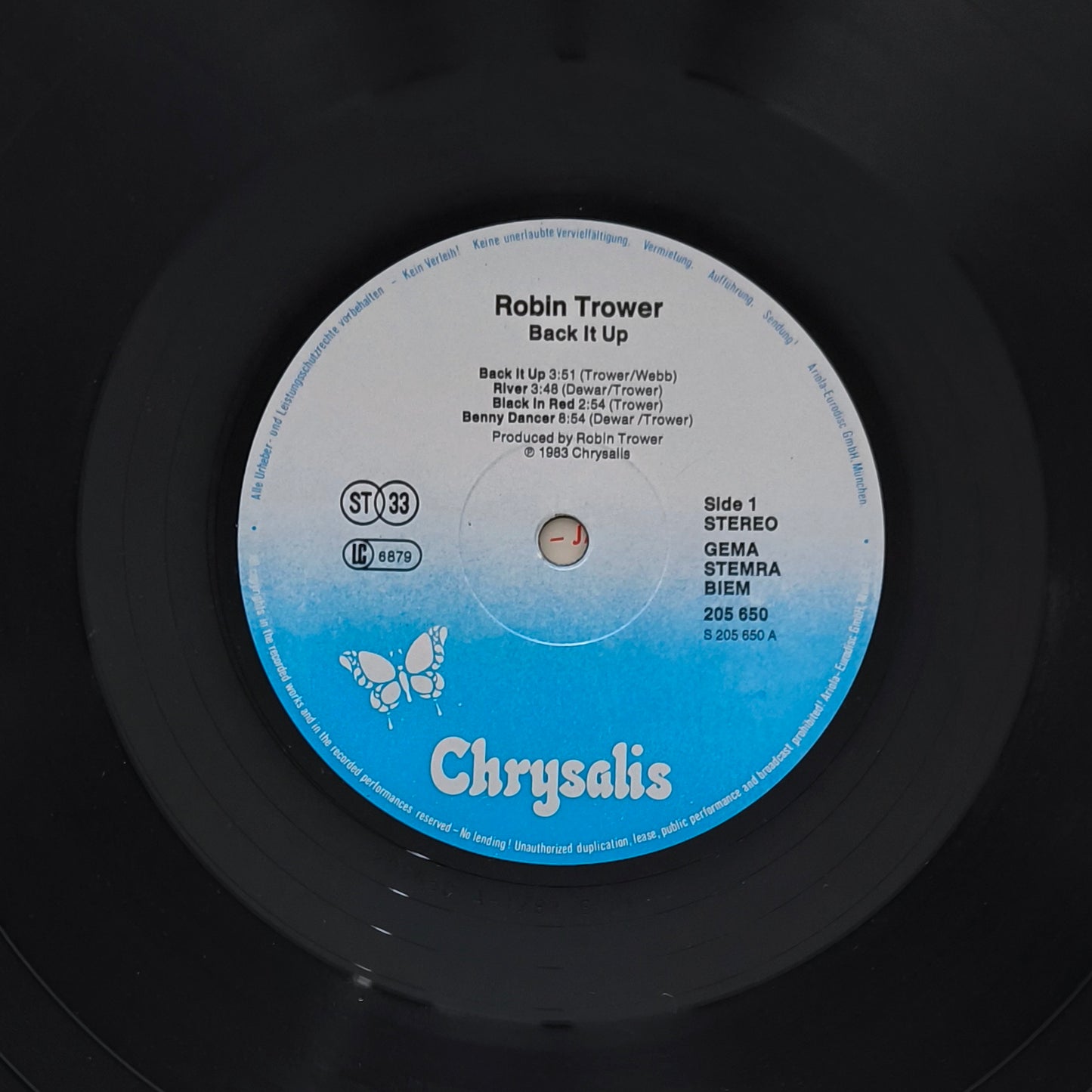 ROBIN TROWER - Back It Up