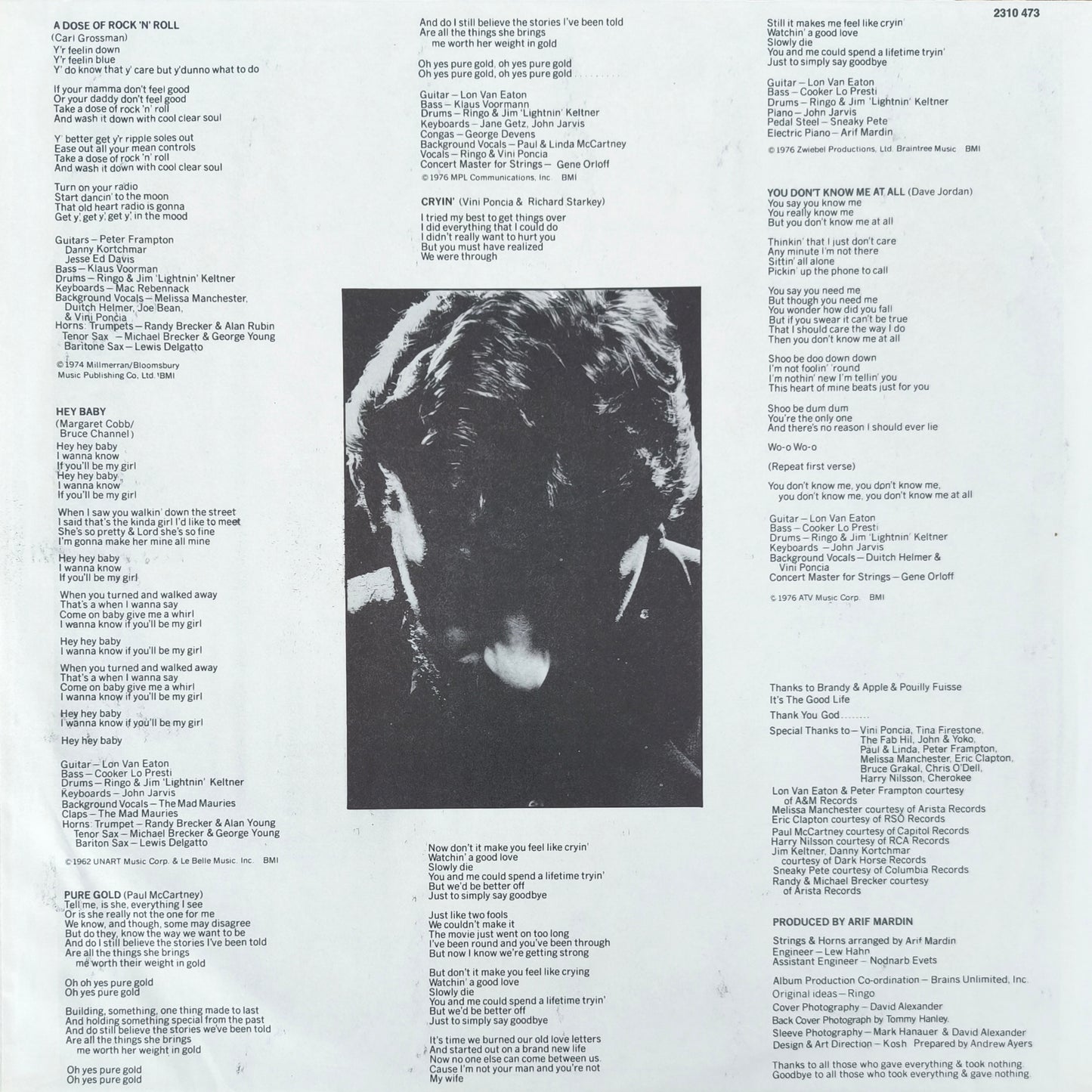 RINGO STARR - Ringo's Rotogravure