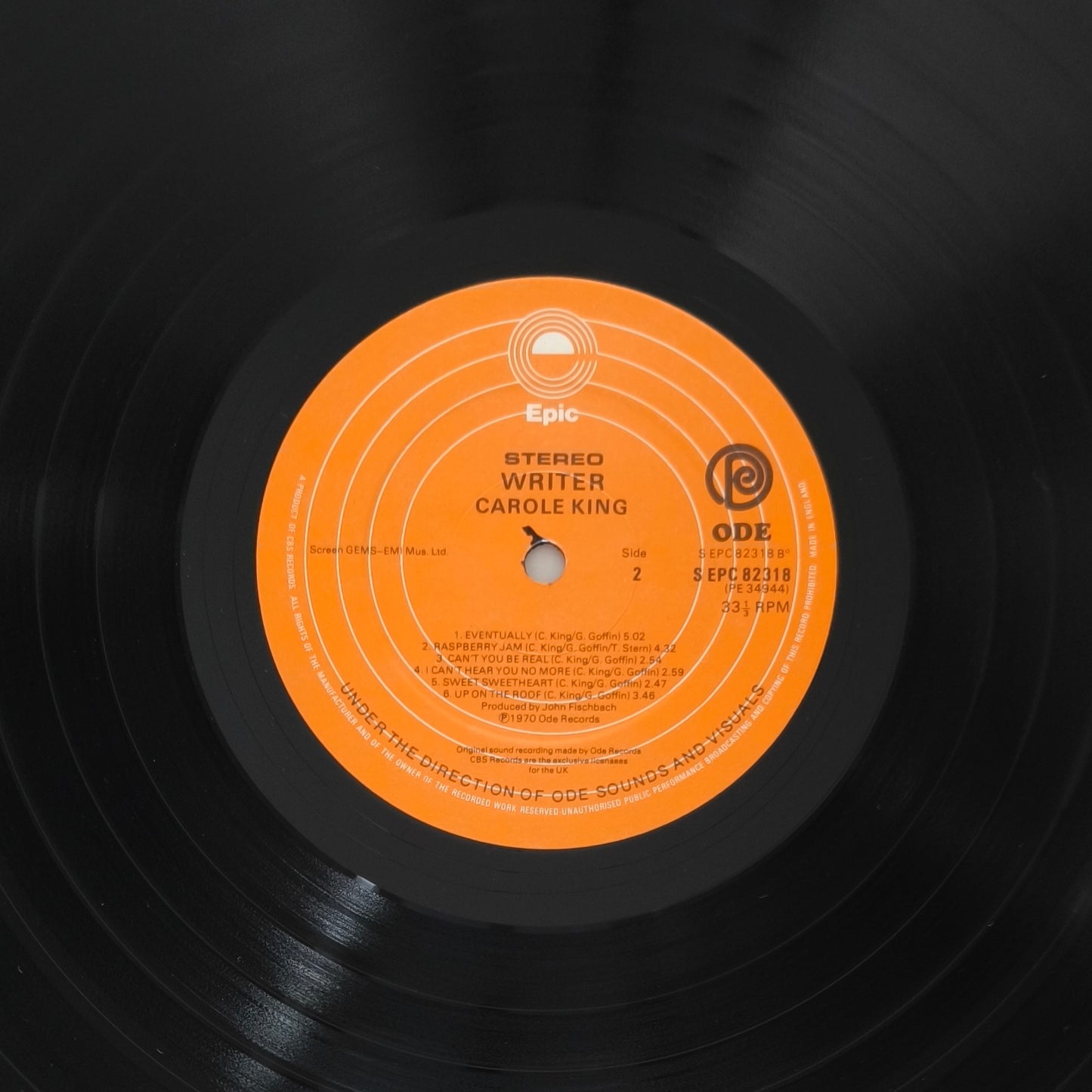 CAROLE KING - Writer: Carole King (pressage UK)