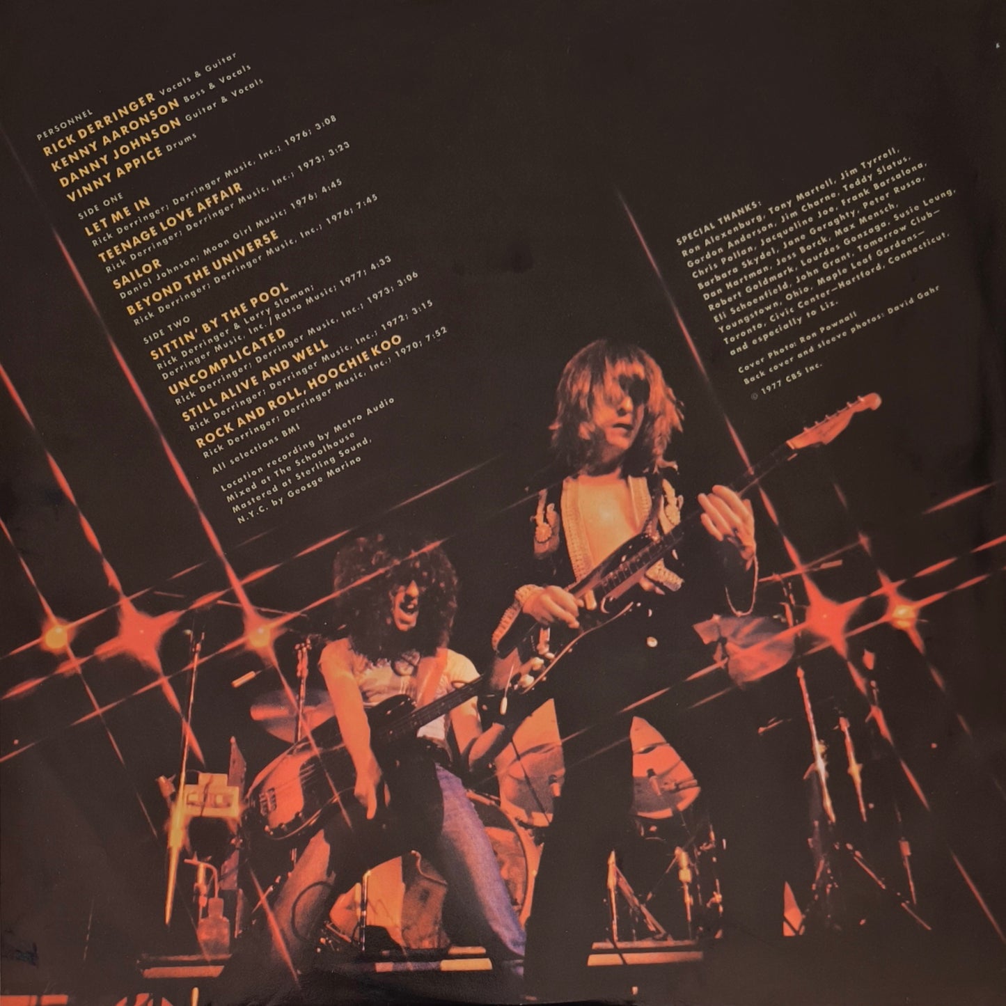 DERRINGER - Live (pressage US)