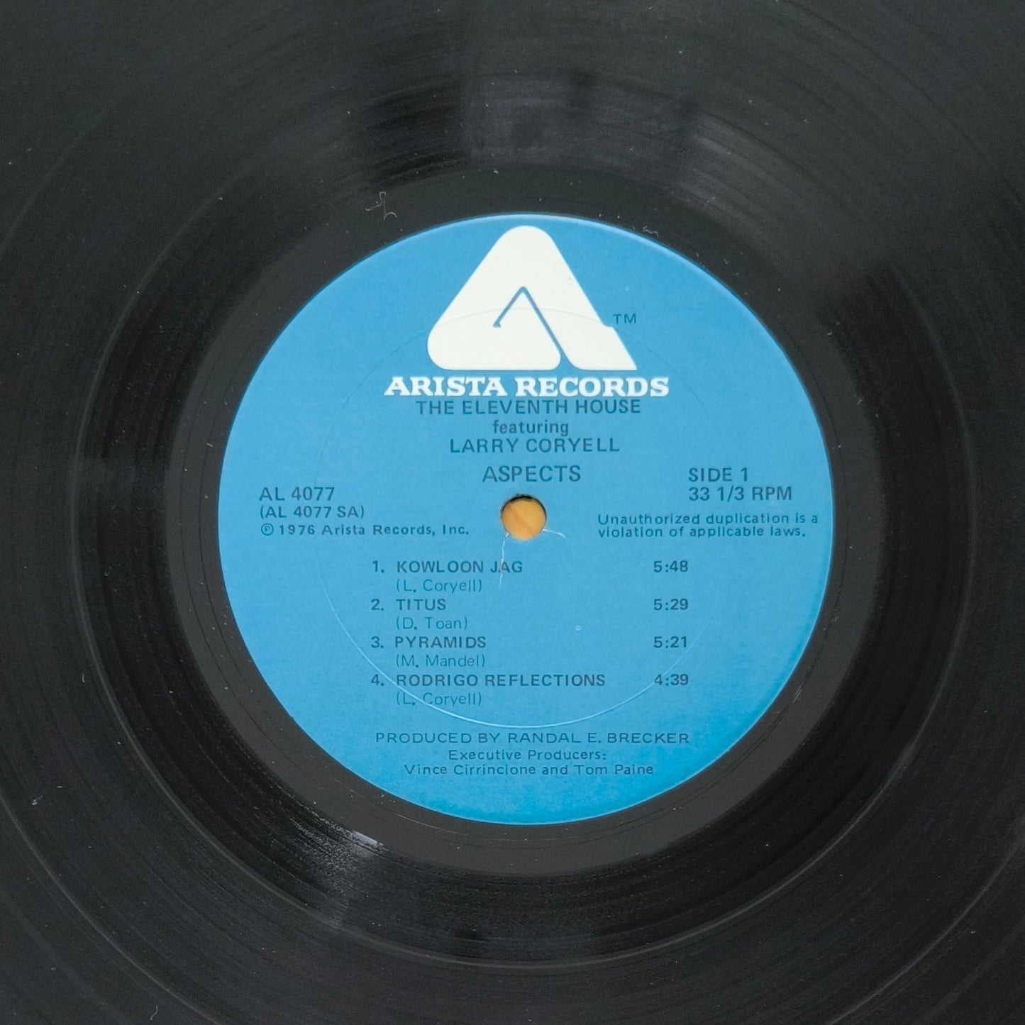 THE ELEVENTH HOUSE Featuring LARRY CORYELL - Aspects (pressage US)