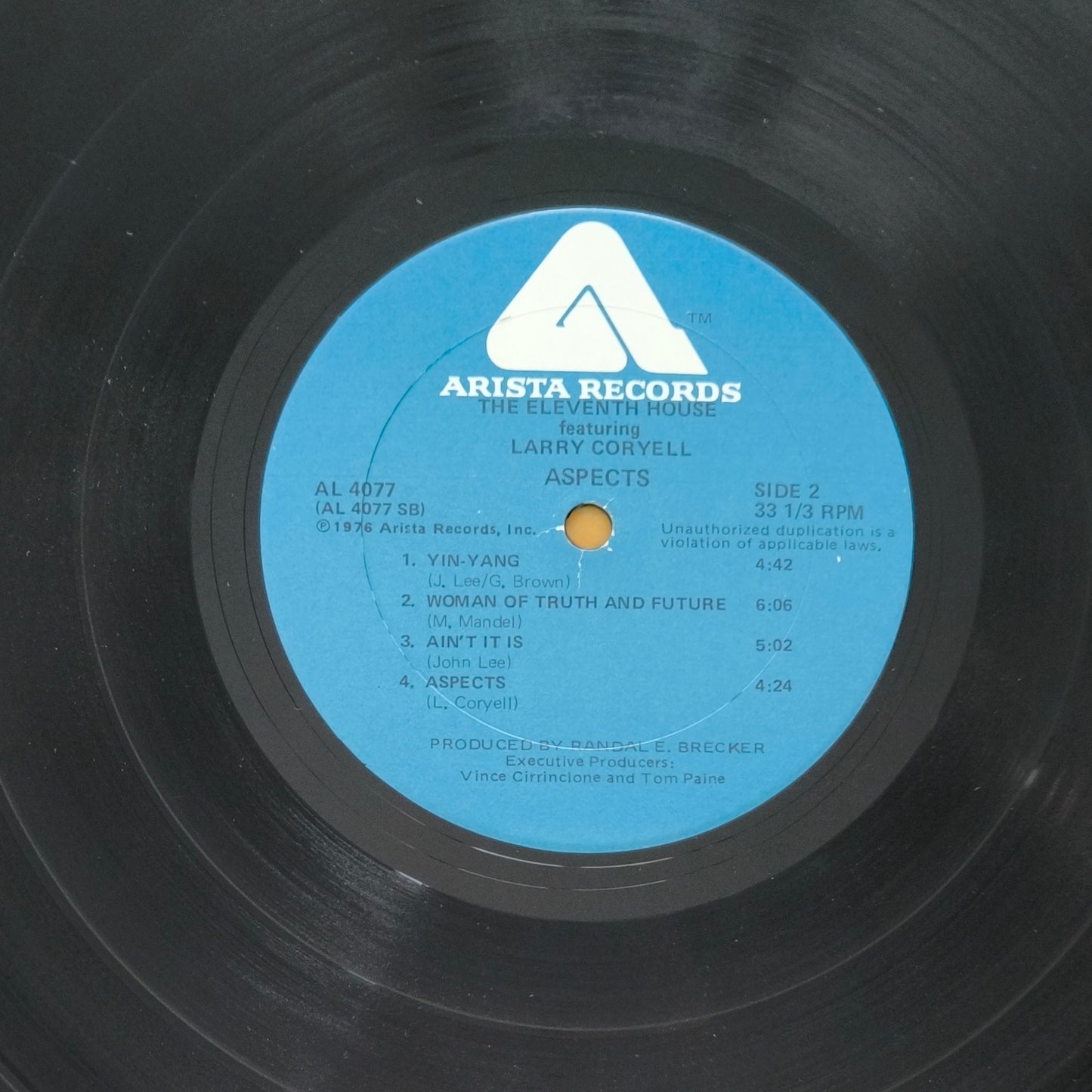 THE ELEVENTH HOUSE Featuring LARRY CORYELL - Aspects (pressage US)
