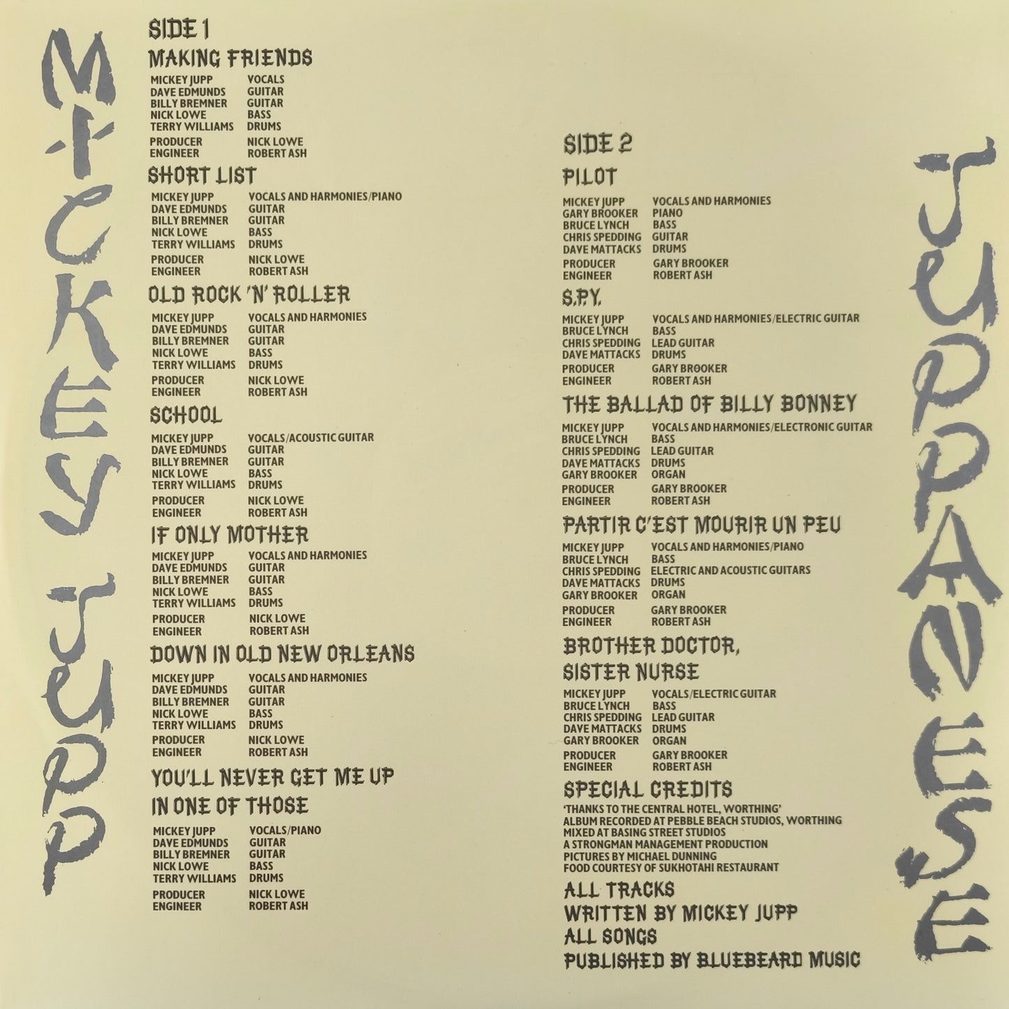 MICKEY JUPP - Juppanese (disque couleur)