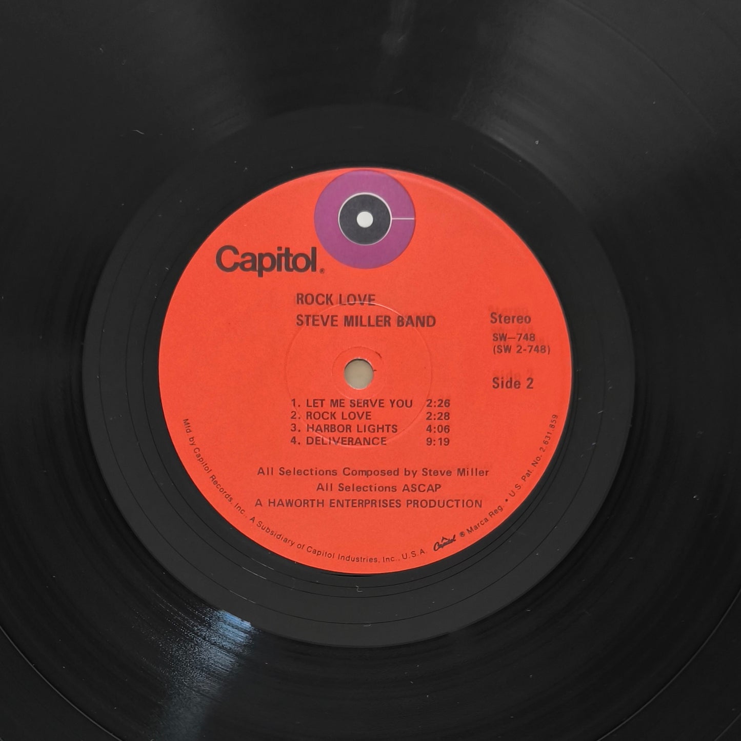 STEVE MILLER BAND - Rock Love (pressage US)