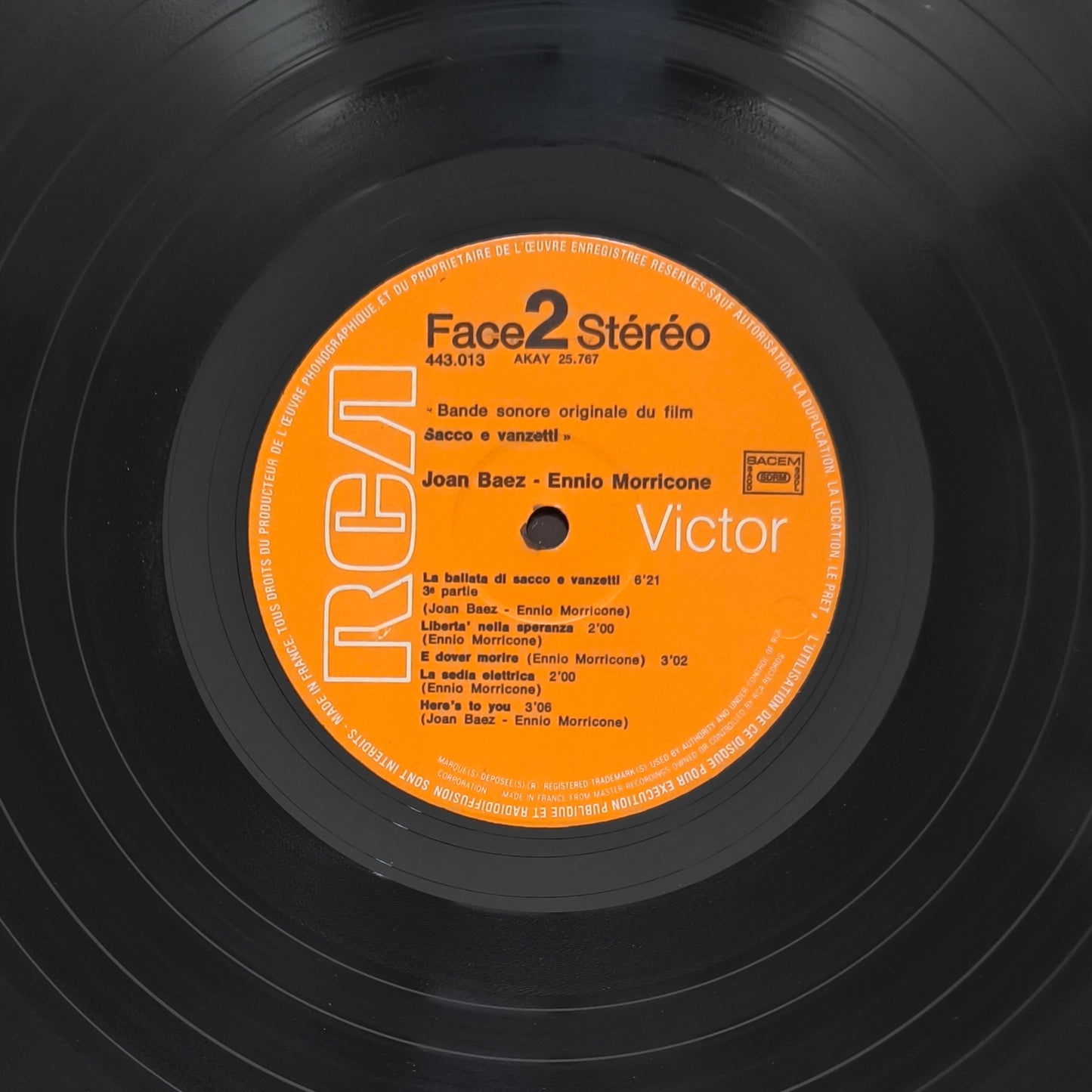 ENNIO MORRICONE / JOAN BAEZ - Sacco & Vanzetti