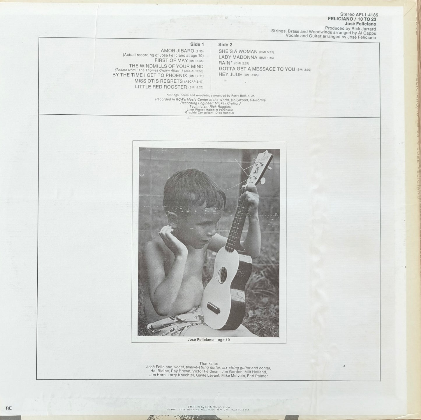 JOSE FELICIANO - 10 To 23