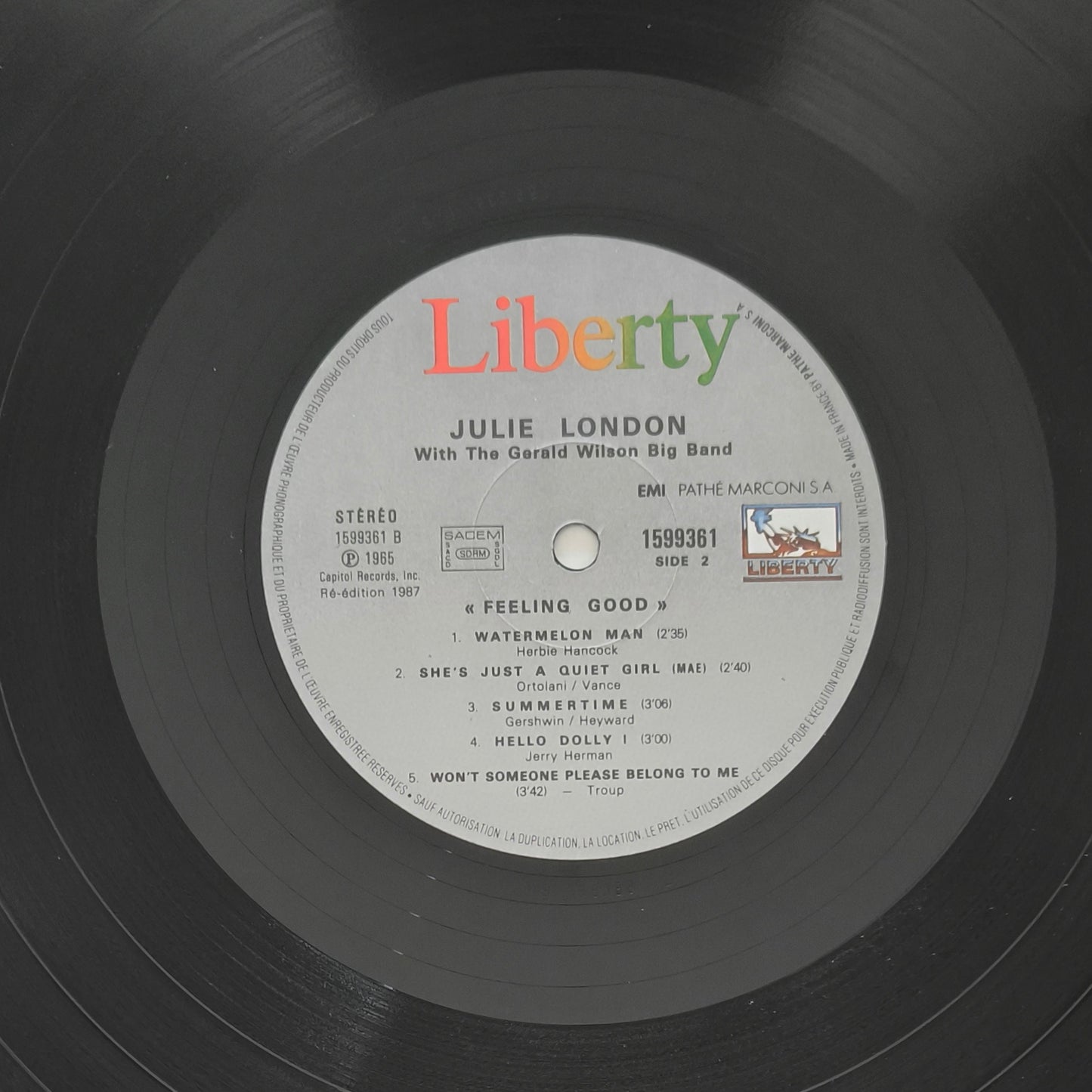 JULIE LONDON With THE GERALD WILSON BIG BAND - Feeling Good