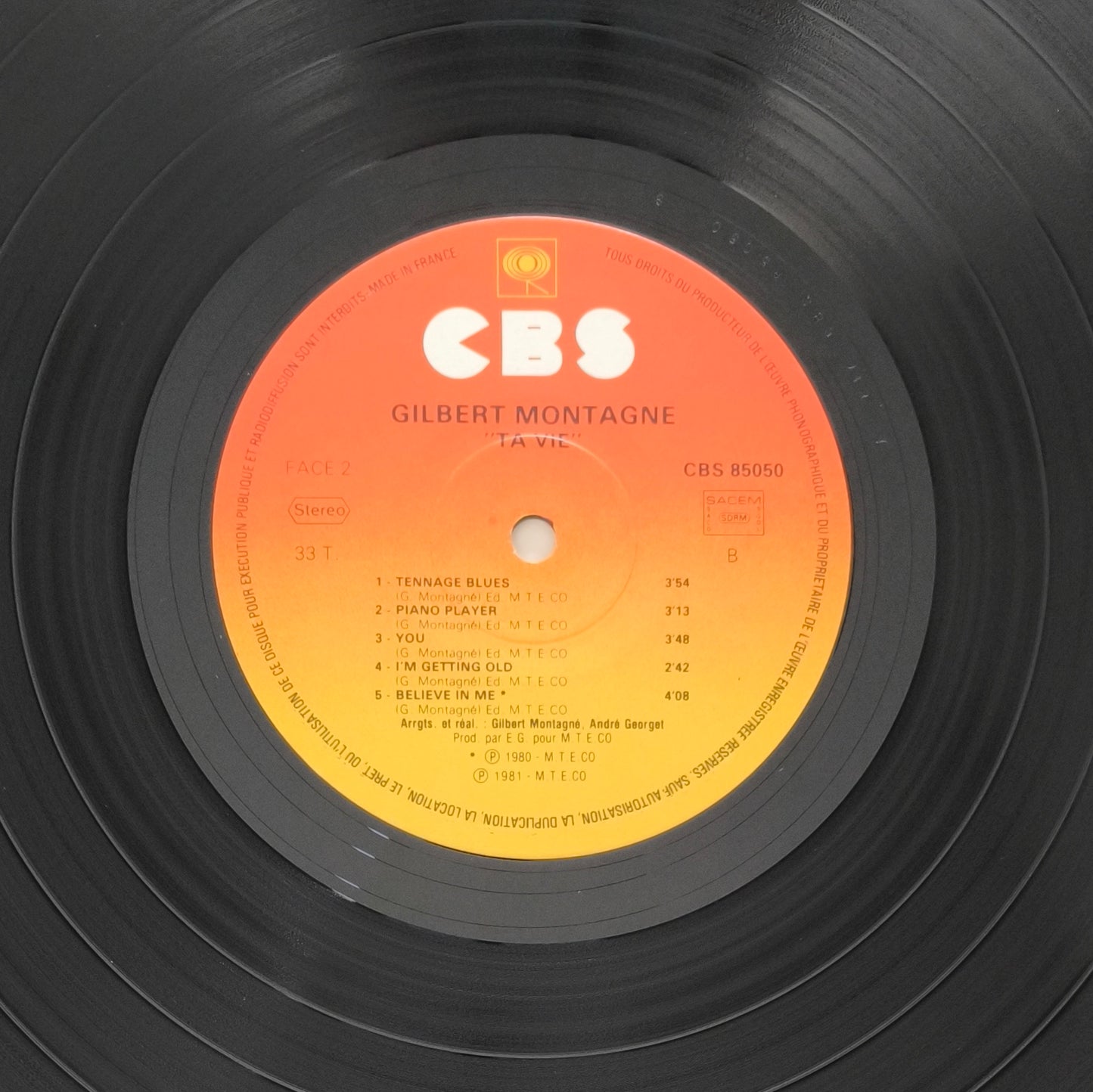 GILBERT MONTAGNE - Ta Vie