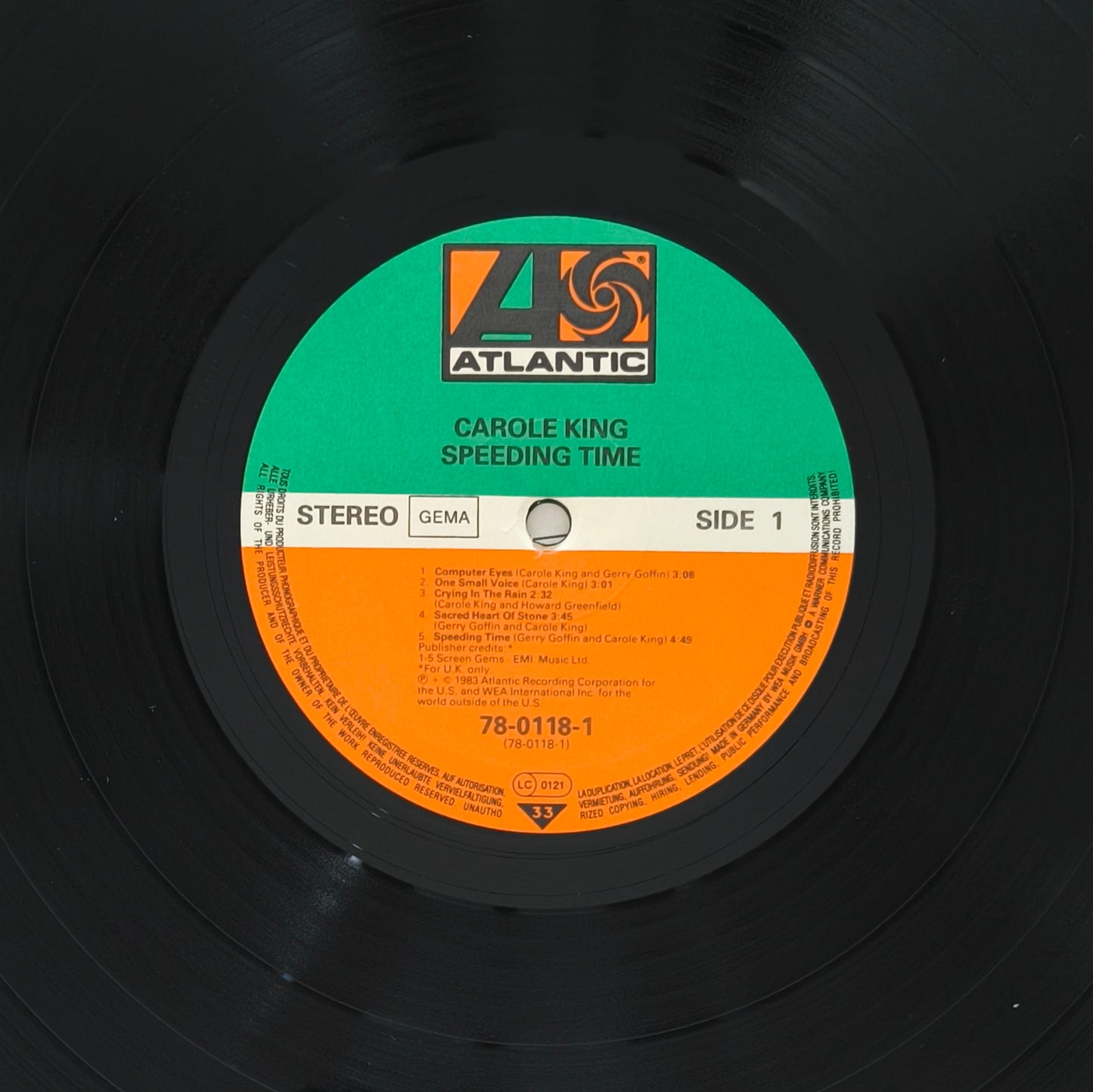 CAROLE KING - Speeding Time