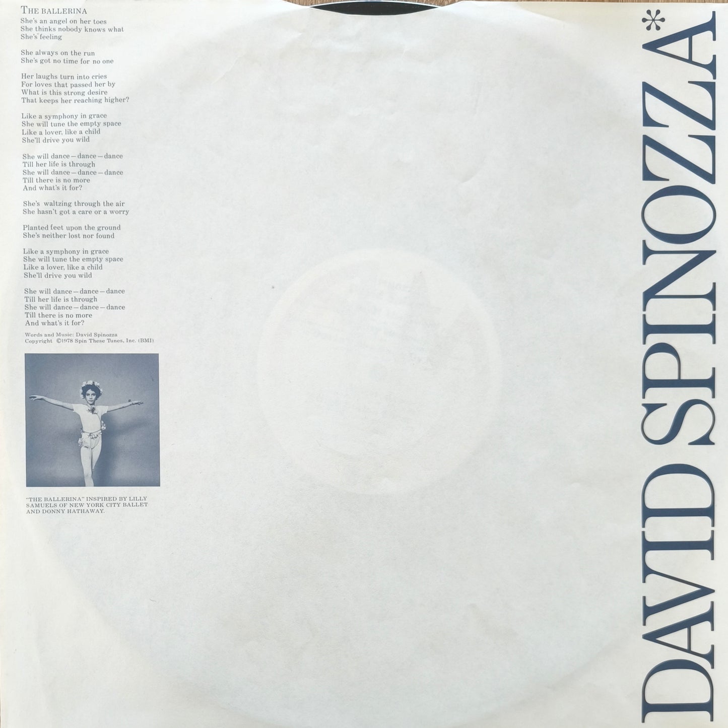 DAVID SPINOZZA - Spinozza