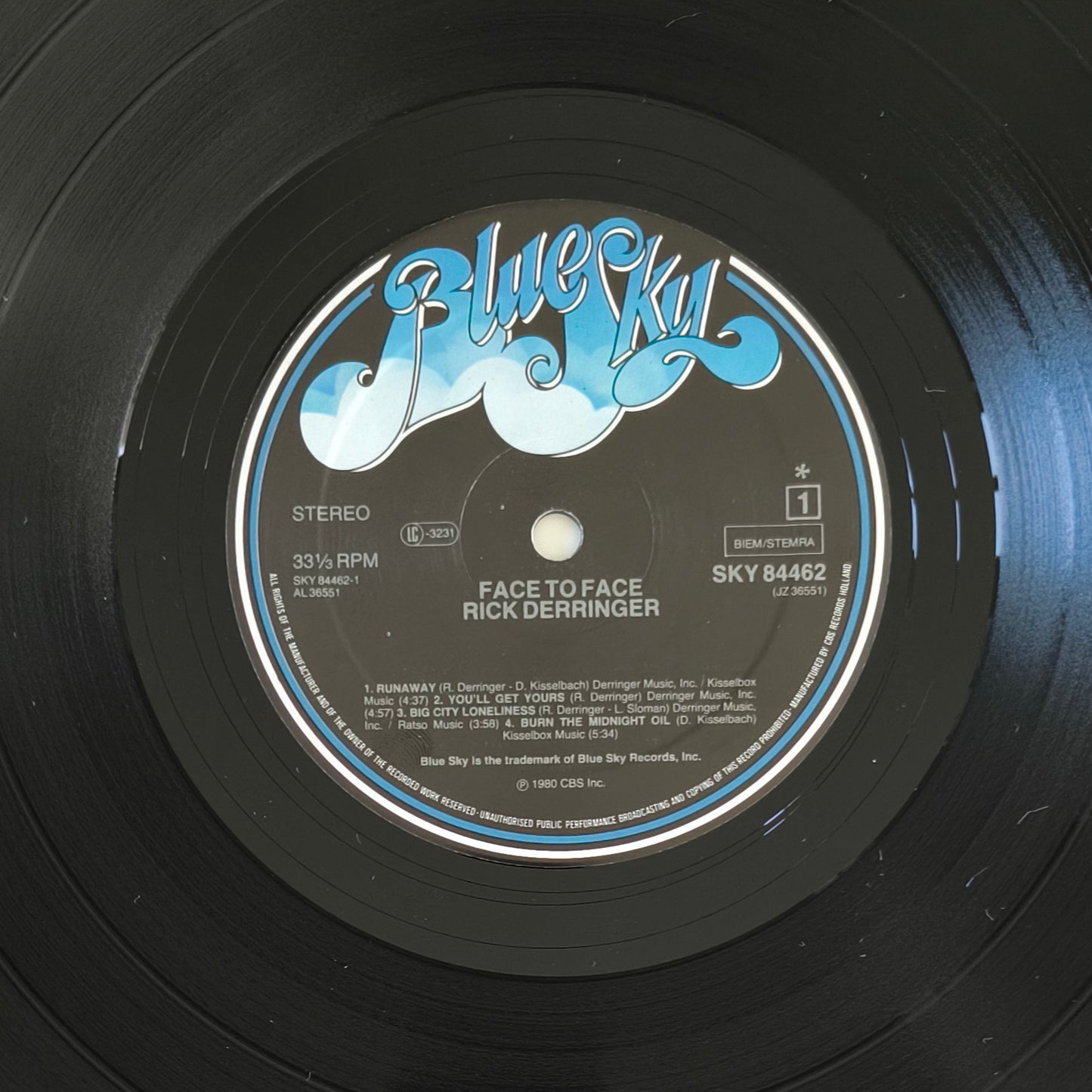 RICK DERRINGER - Face To Face