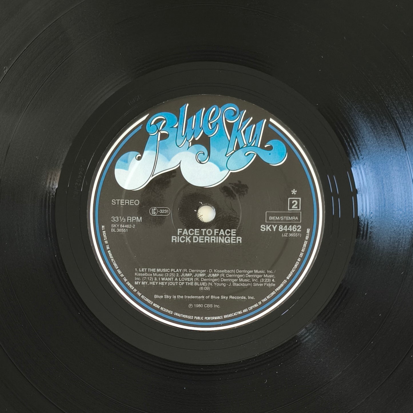 RICK DERRINGER - Face To Face
