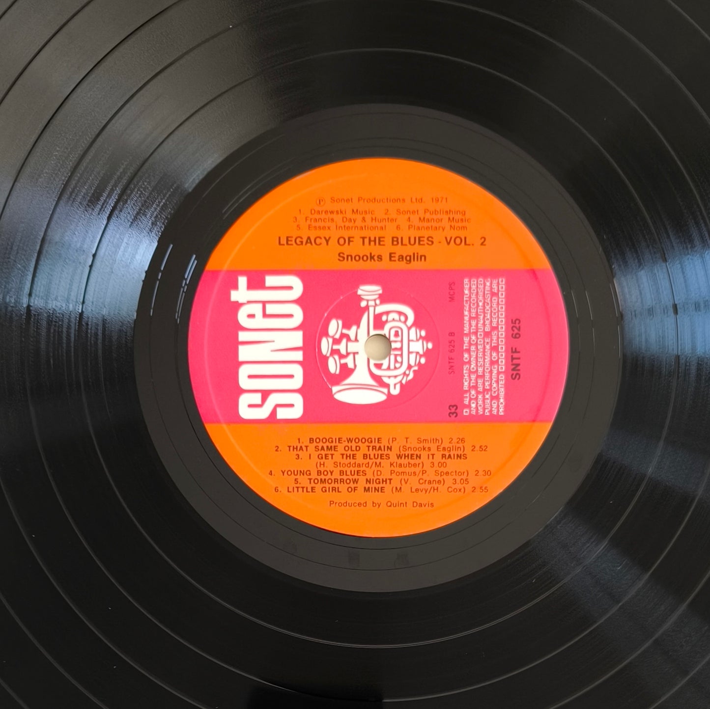 SNOOKS EAGLIN - The Legacy Of The Blues Vol. 2