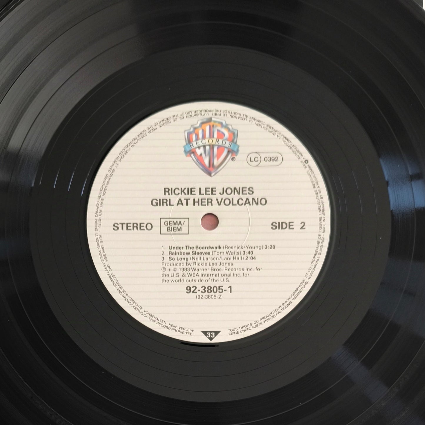RICKIE LEE JONES - Girl At Her Volcano (vinyle format 10")