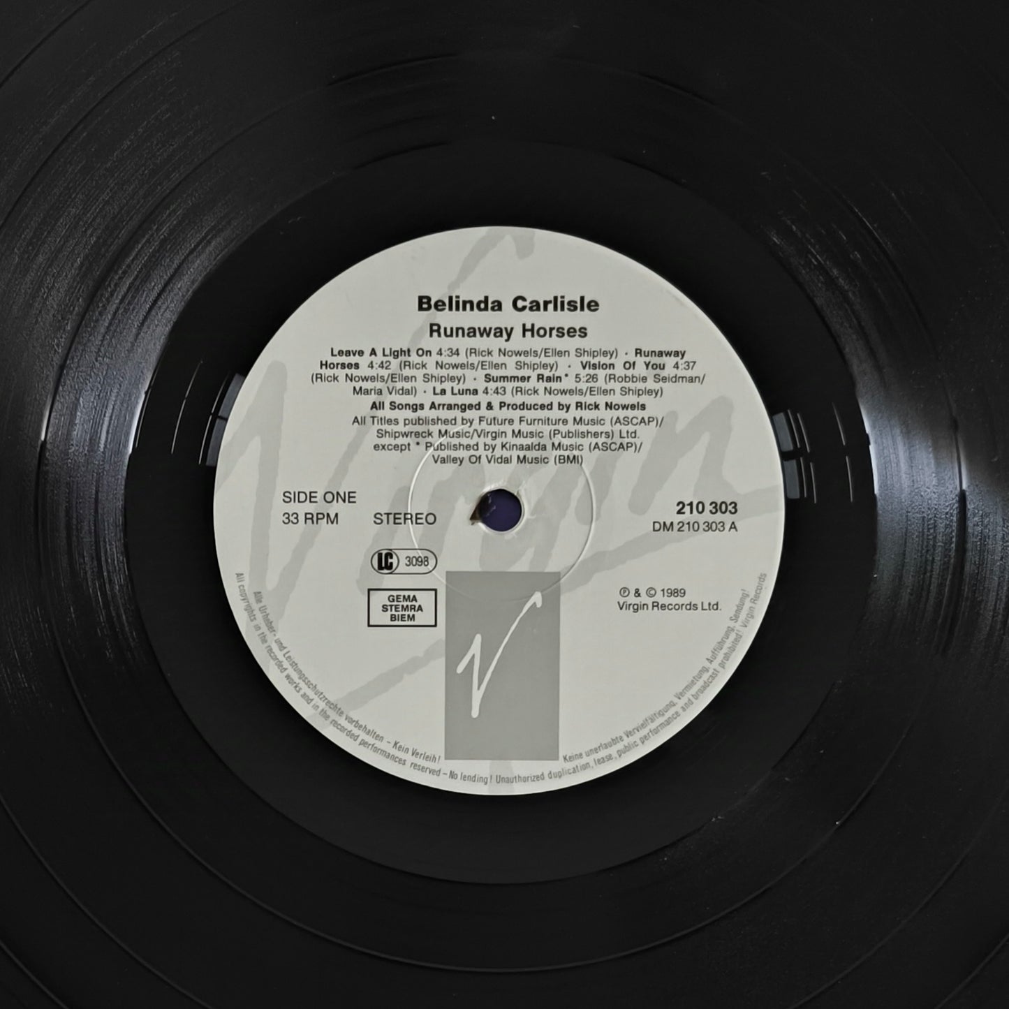 BELINDA CARLISLE - Runaway Horses