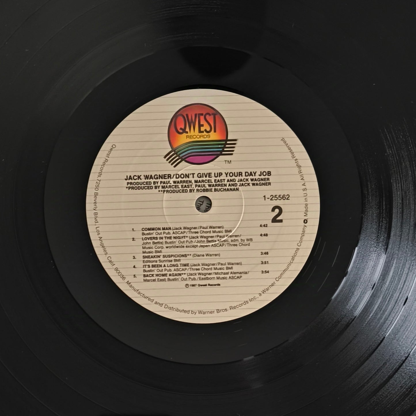 JACK WAGNER - Don't Give Up Your Day Job (pressage US)