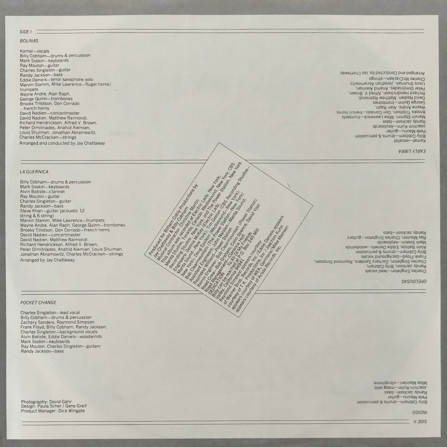 BILLY COBHAM - Simplicity Of Expression - Depth Of Thought