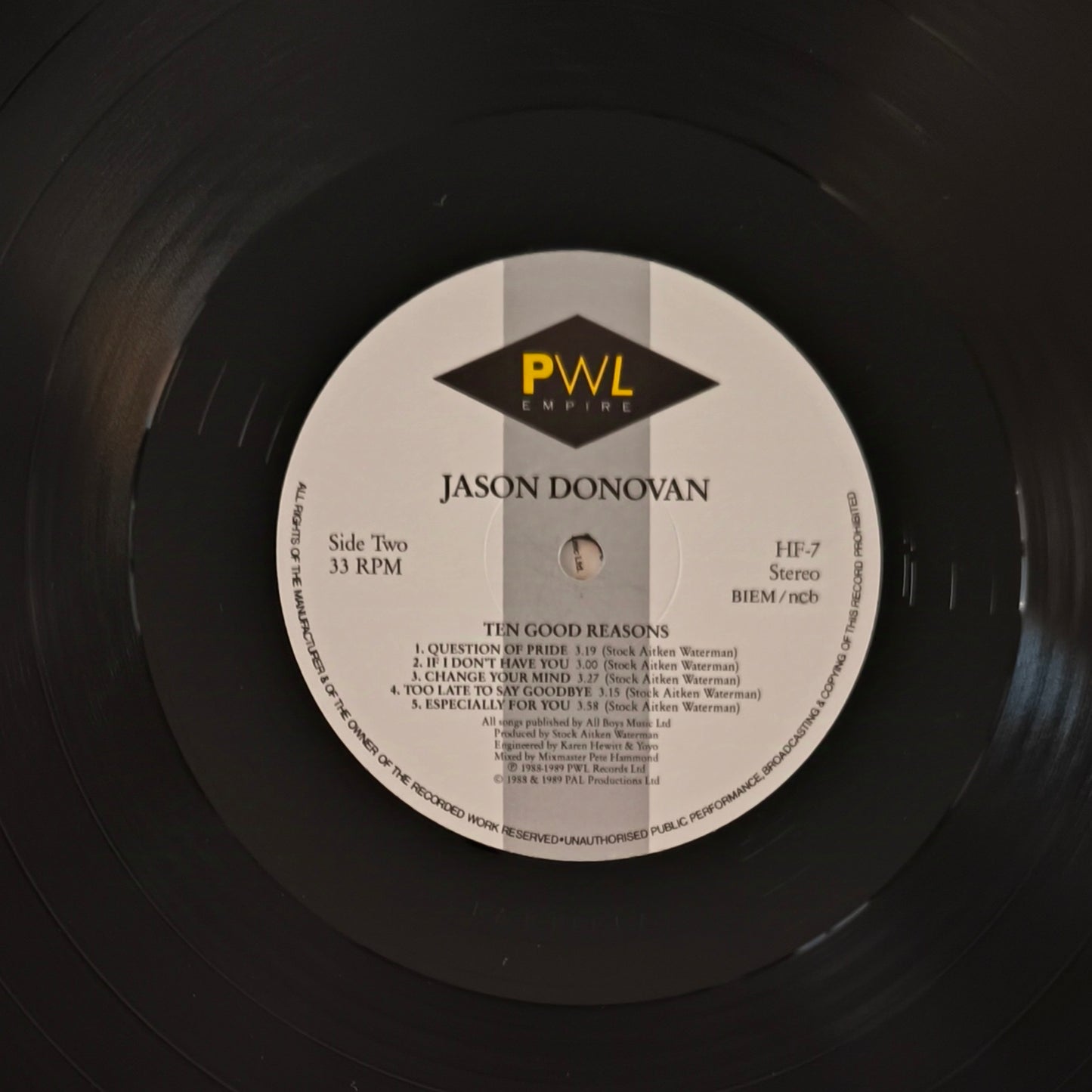 JASON DONOVAN - Ten Good Reasons