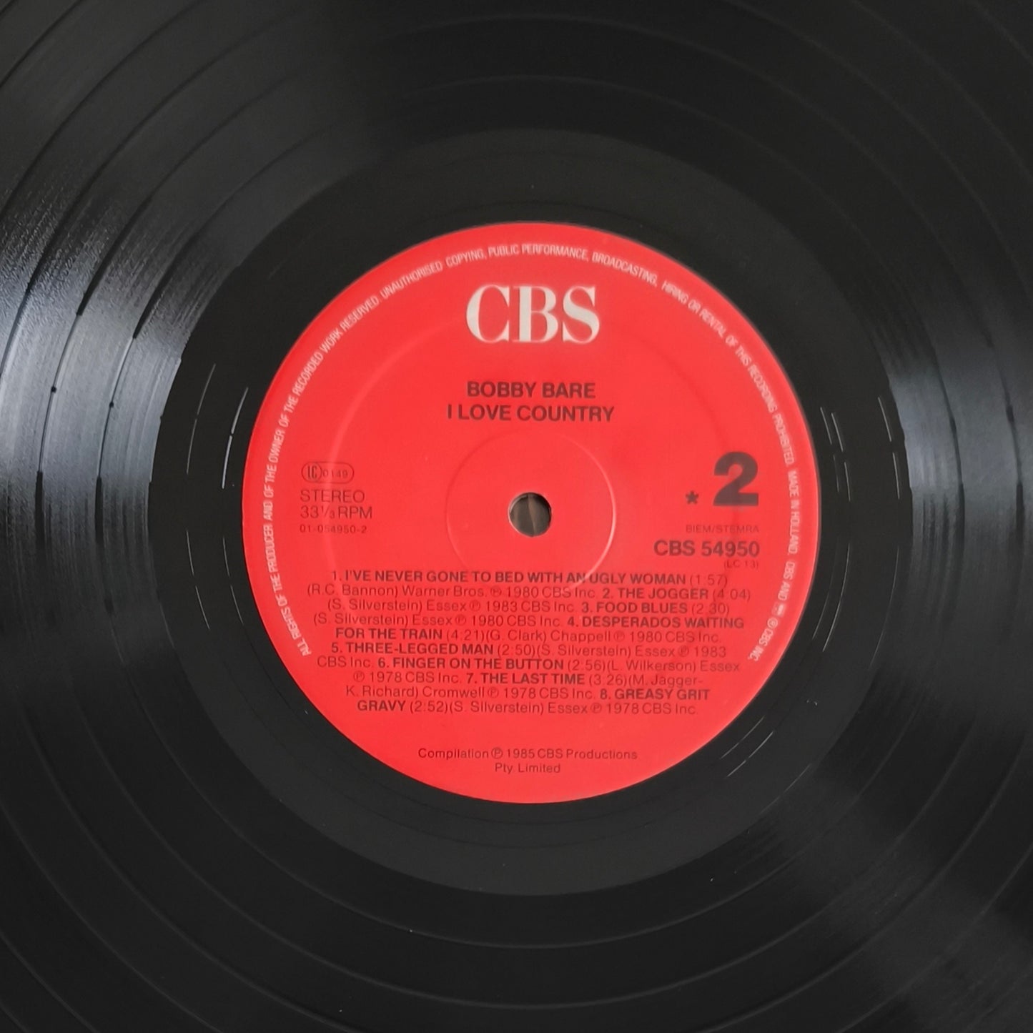 BOBBY BARE - I Love Country