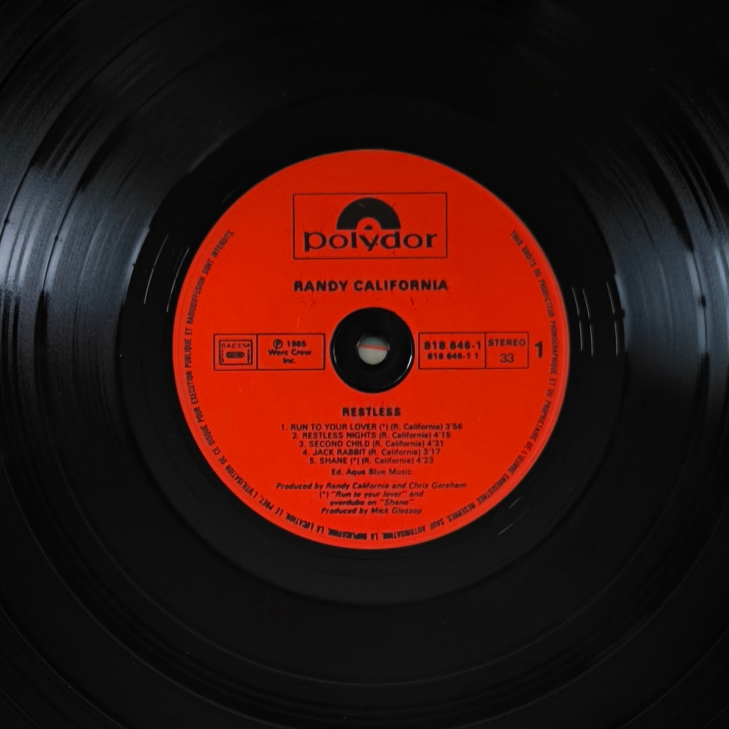 RANDY CALIFORNIA - Restless