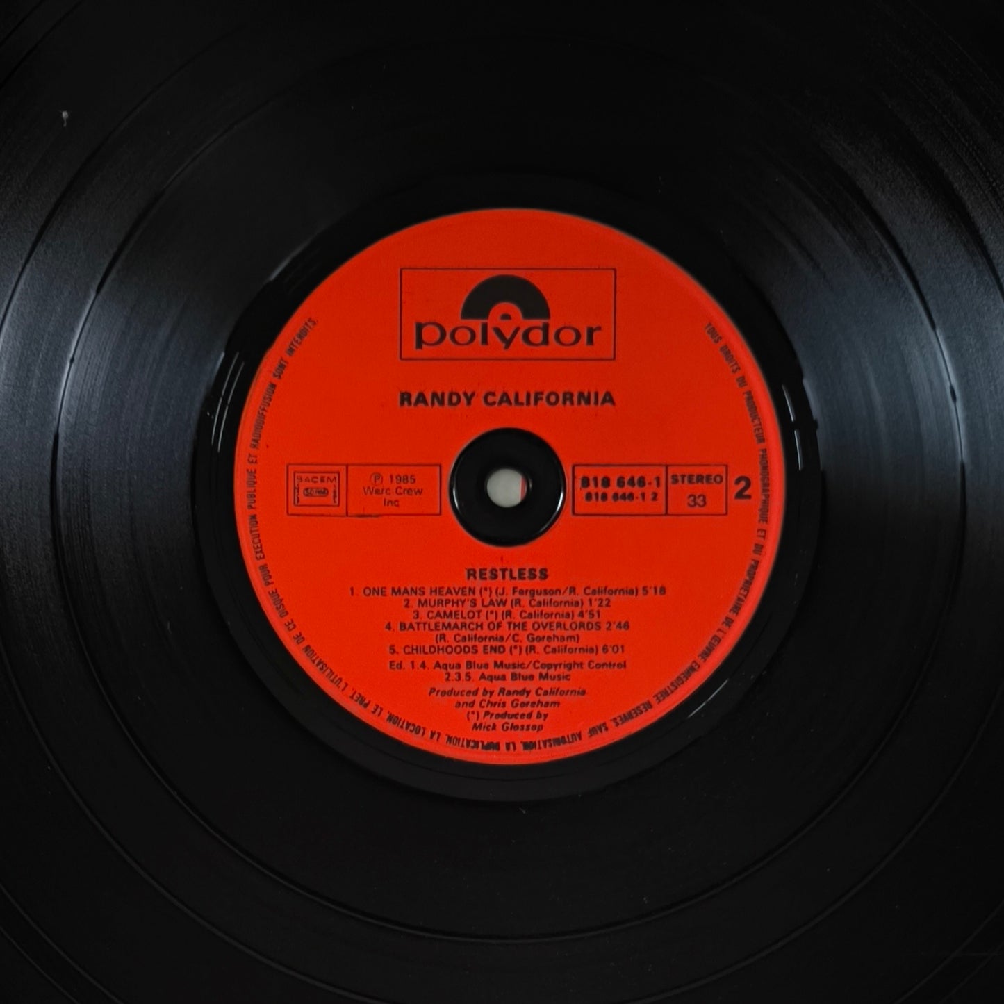 RANDY CALIFORNIA - Restless