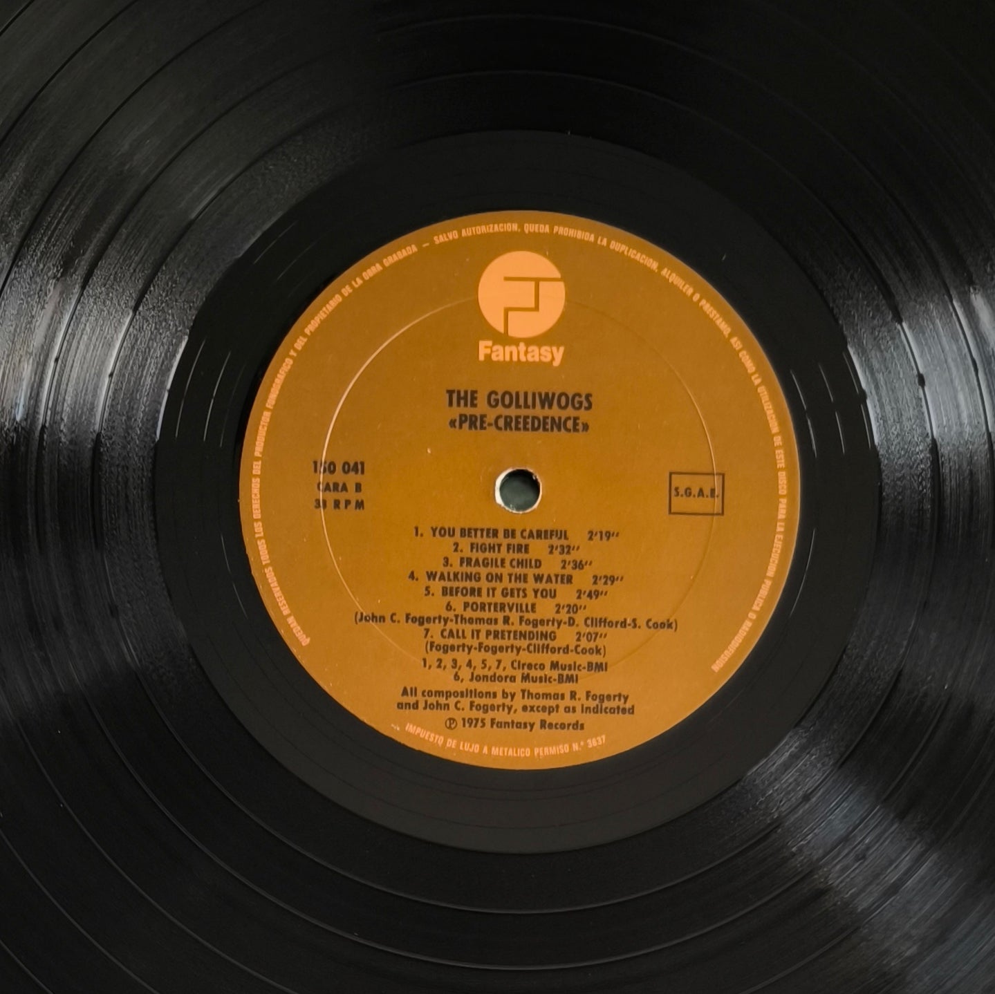 THE GOLLIWOGS - Pre-Creedence