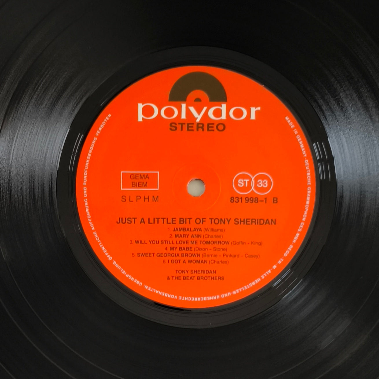 TONY SHERIDAN - Just A Little Bit Of Tony Sheridan
