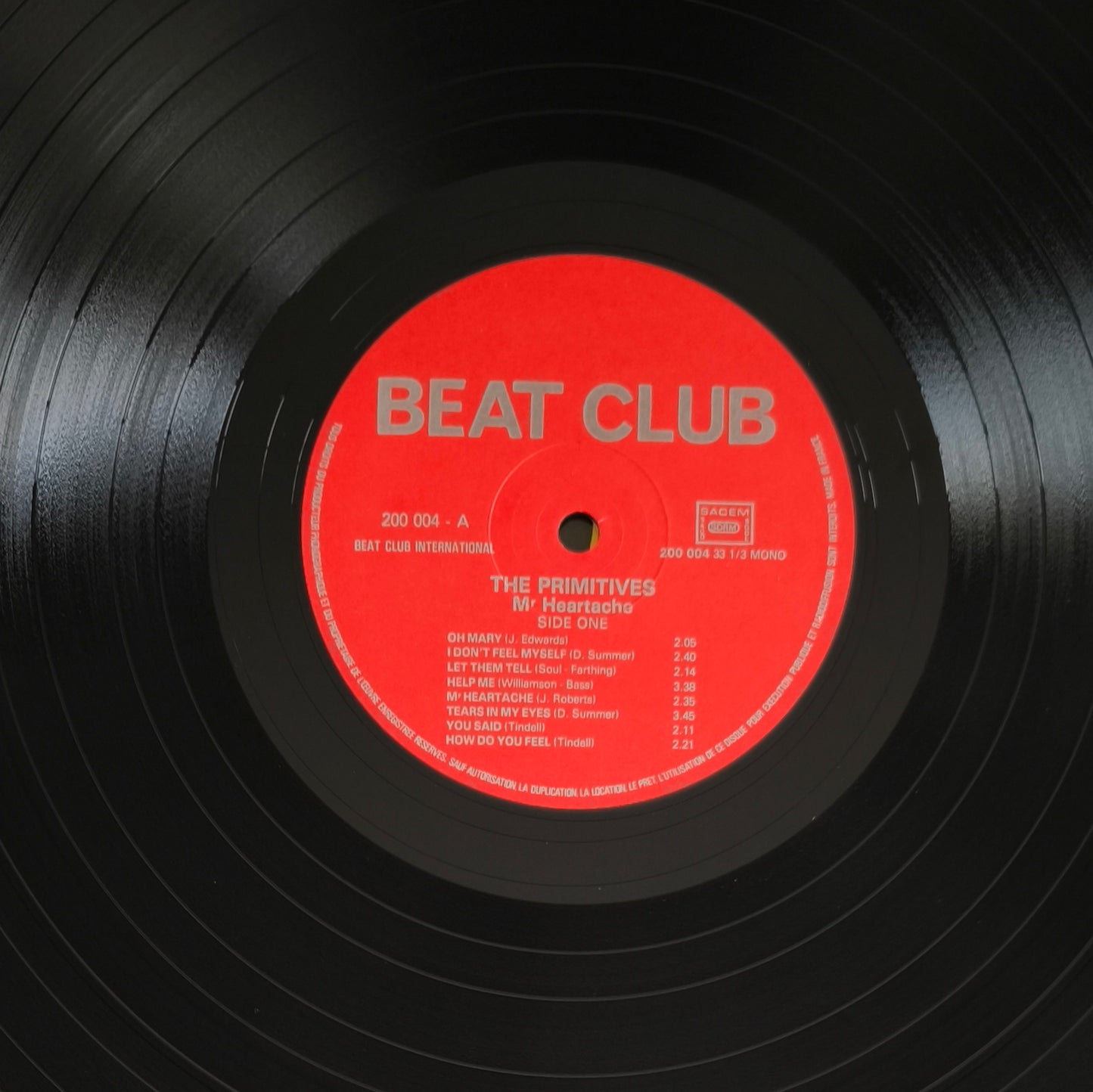 THE PRIMITIVES - Mr Heartache