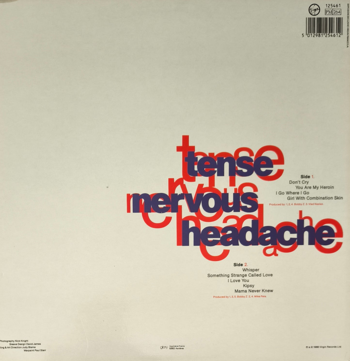 BOY GEORGE - Tense Nervous Headache