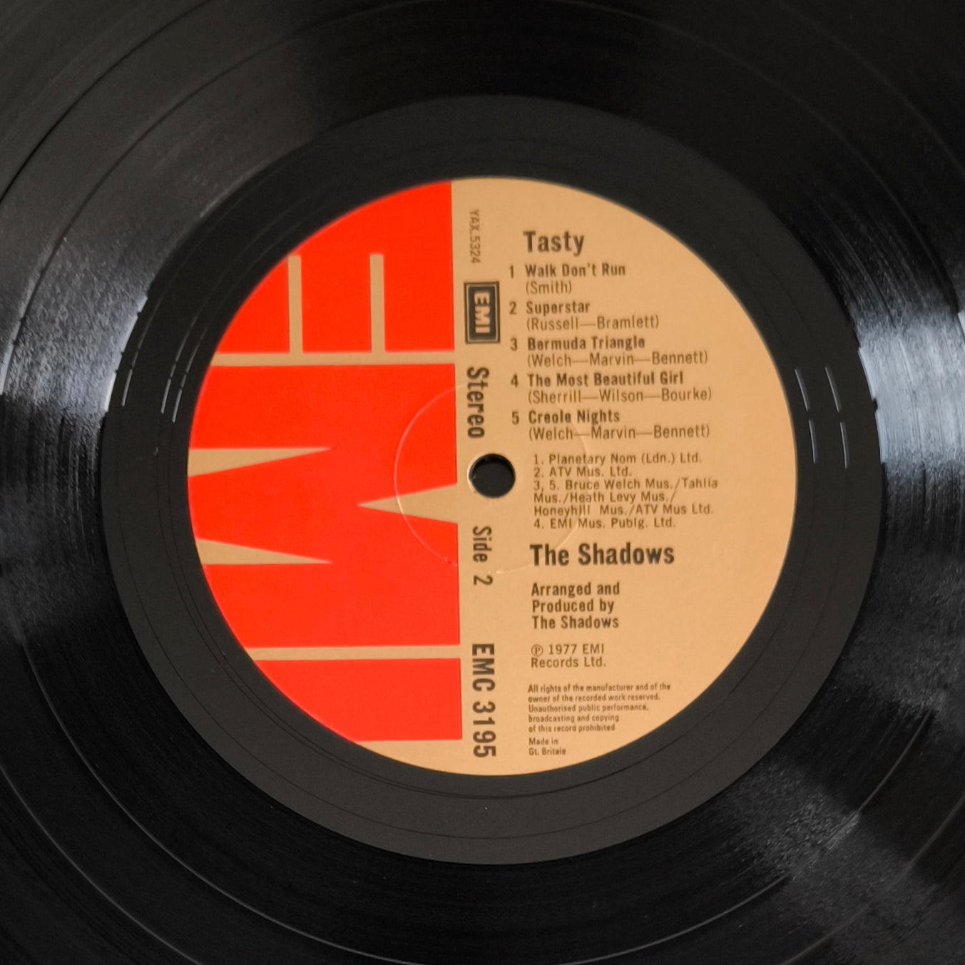 THE SHADOWS - Tasty (pressage UK)