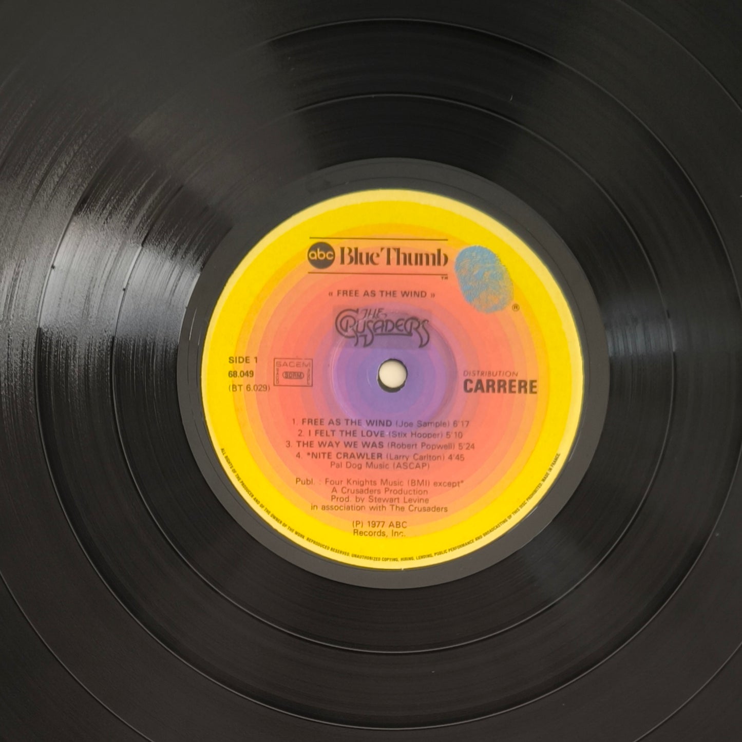 THE CRUSADERS - Free As The Wind