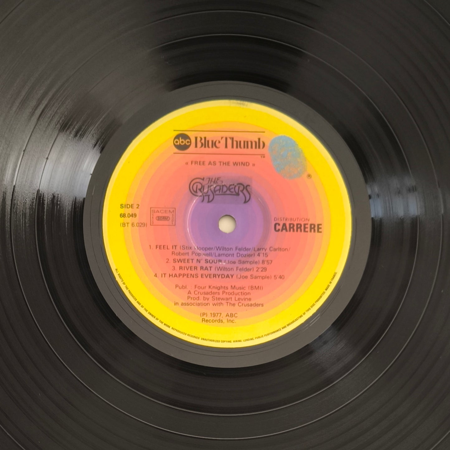 THE CRUSADERS - Free As The Wind