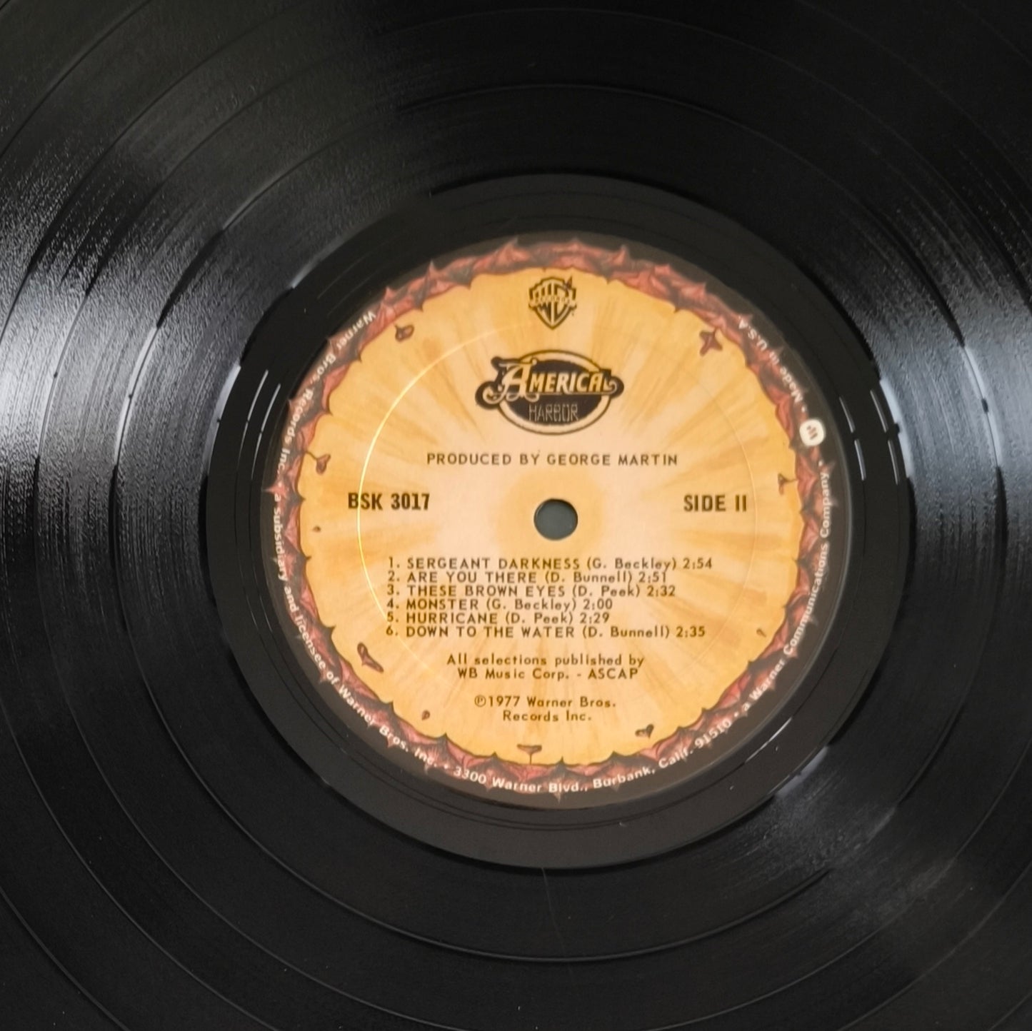 AMERICA - Harbor (pressage US)