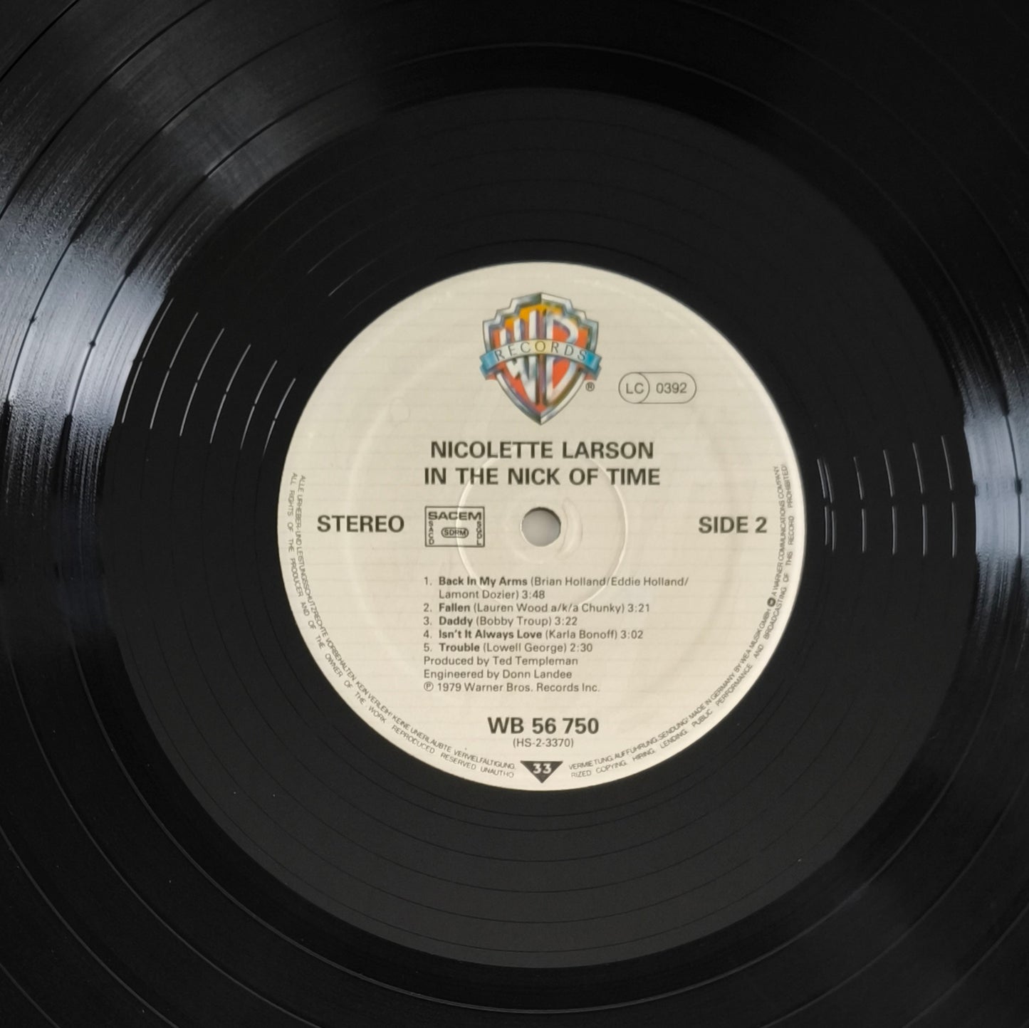 NICOLETTE LARSON - In The Nick Of Time